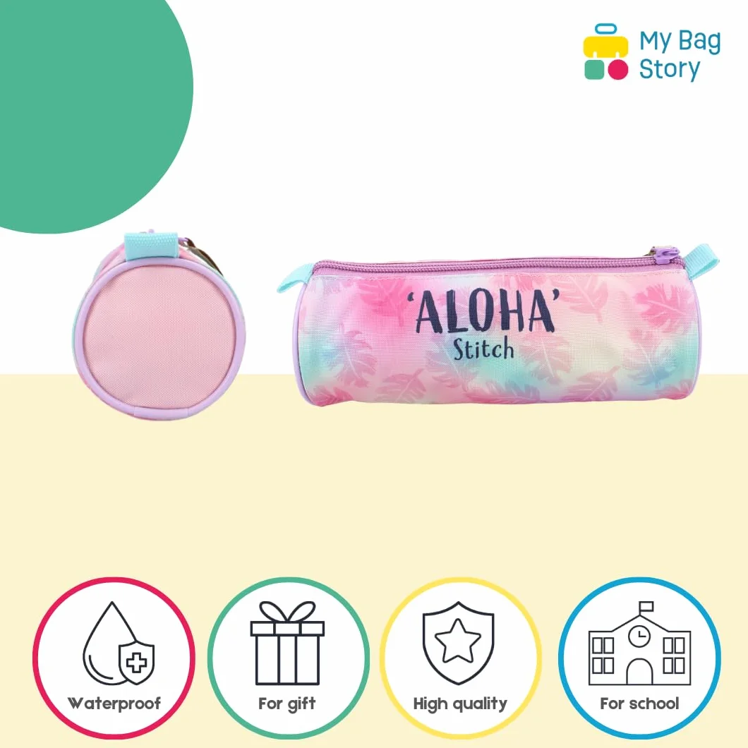 mybagstory Piórnik Stitch dla dziewczynek - dzieci - szkoła - przedszkole - przedszkole - piórnik dziewczęcy - rozmiar 21 cm