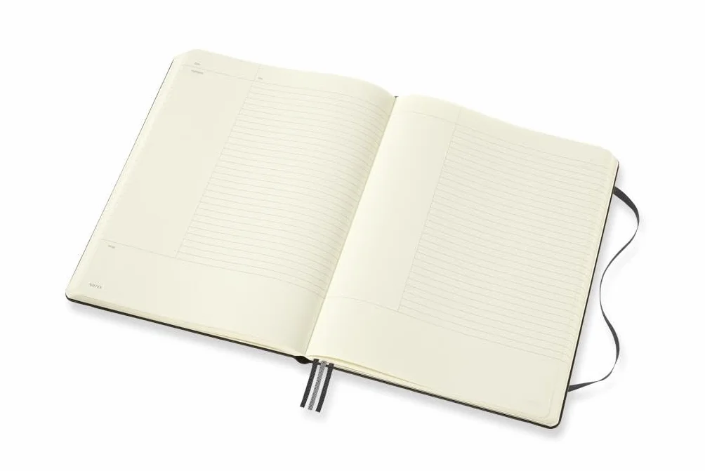 Moleskine - Pro Project Planner, Professional Planner and Notebook for Objectives, Productivity Diary for Projects and Project Management, Hard Cover, Size X-Large 19 x 25 cm, Colour Black, 288 Pages
