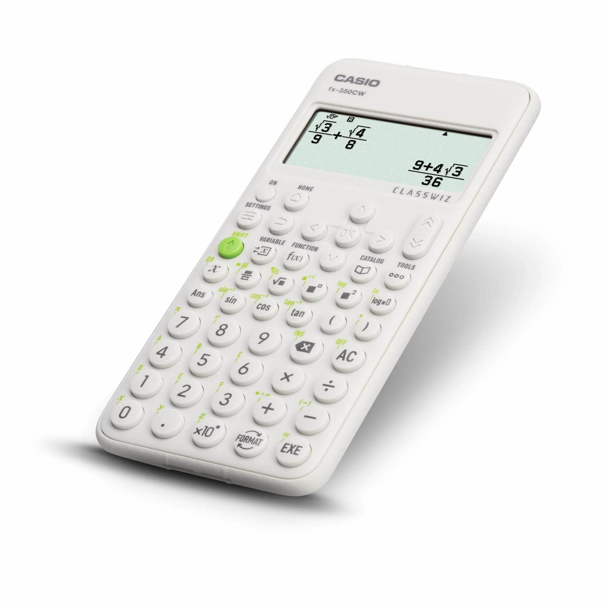 Casio FX-350CW Kalkulator Naukowy, Szary, 290 funkcji