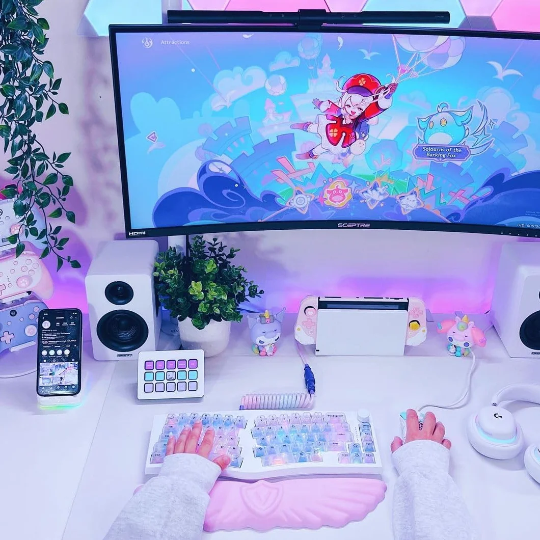 Podkładka Pod Nadgarstek Angel Wing Cloud Keyboard, Miękka Skórzana Pianka Z Pamięcią Kształtu, Ergonomiczna Antypoślizgowa Podkładka Pod Nadgarstek Do Komputera Do Biura (1-Skrzydłowa Biała)