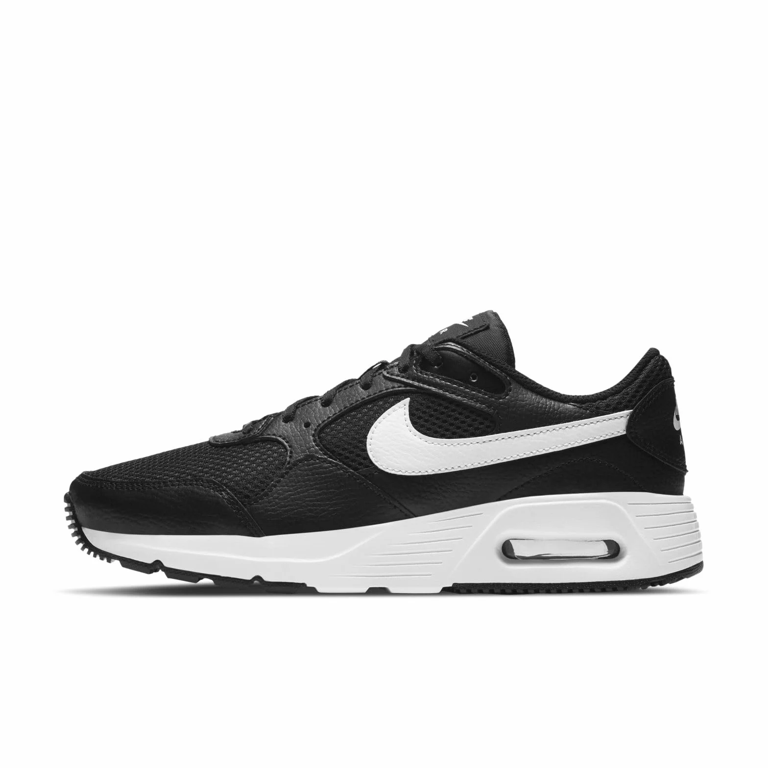 Nike Chłopcy Air Max Sc Sneakersy, Czarny/Biały, 39 EU