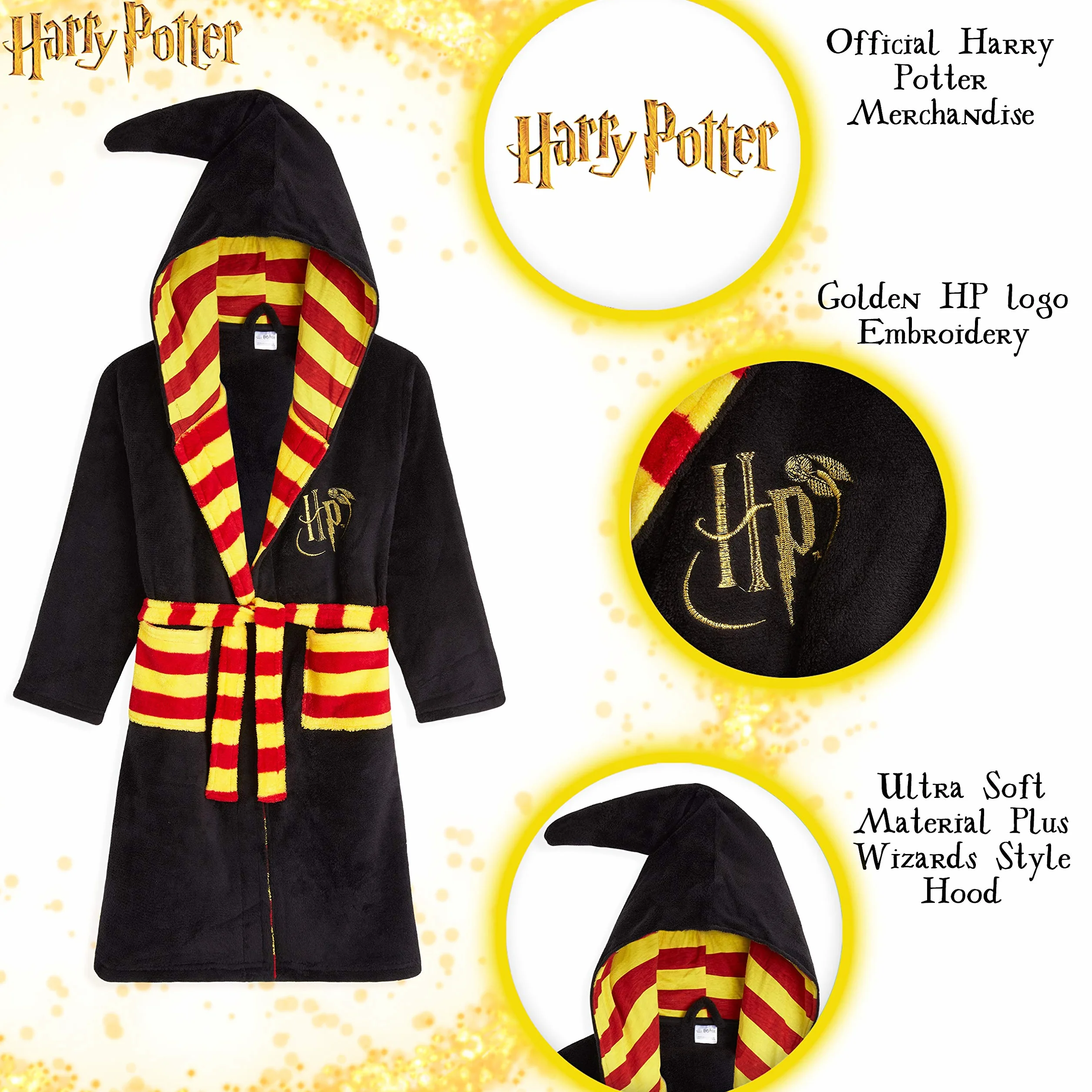 Harry Potter Hogwarts Gryffindor Slytherin chłopięcy szlafrok kąpielowy dla dzieci