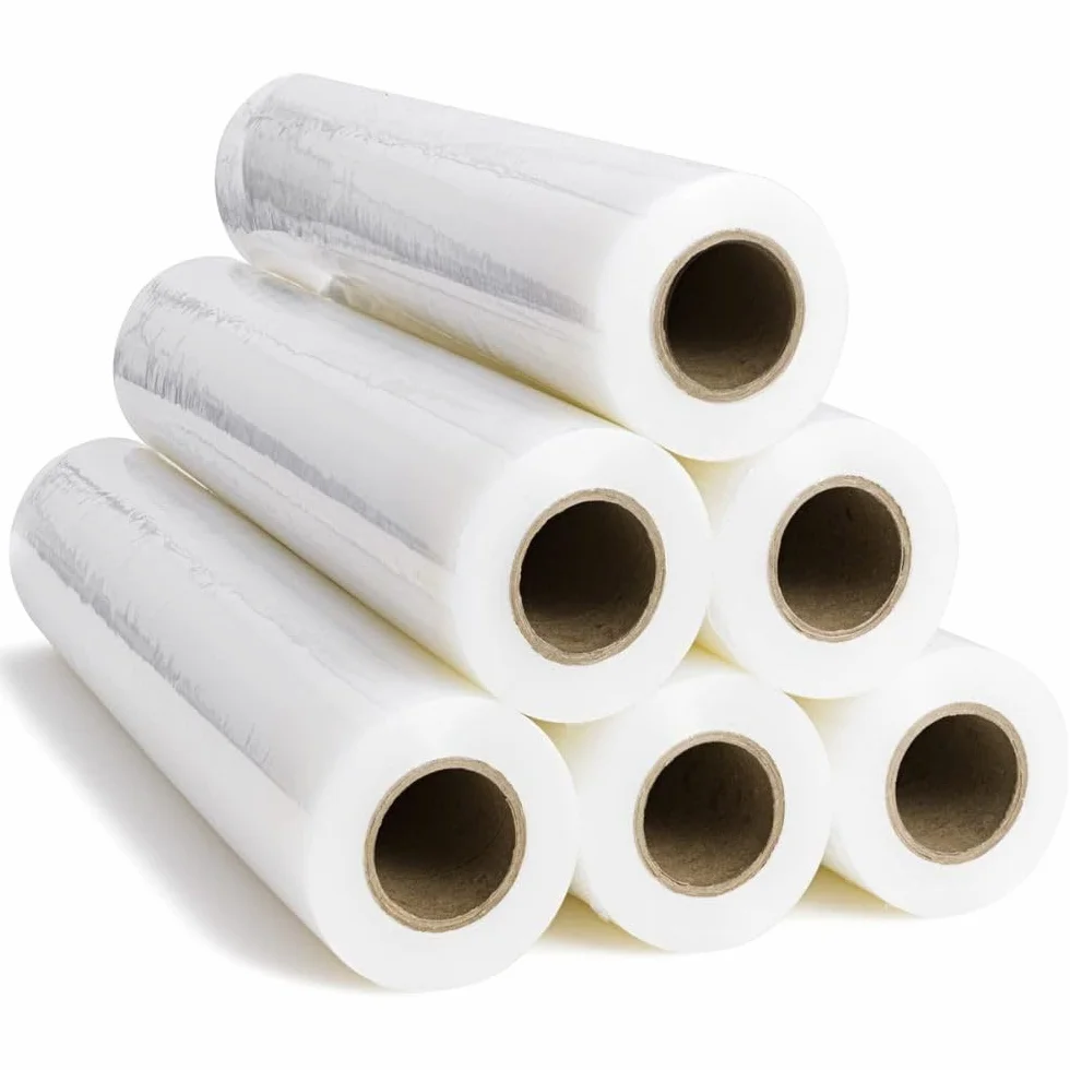RAGO Stretch Folia Przezroczysta do Mebli Ręczna Rolowana, Paletowa do Owijania, Materiał Opakowaniowy (40 x 9,5 x 9,5 cm) 1,85 kg, 300m