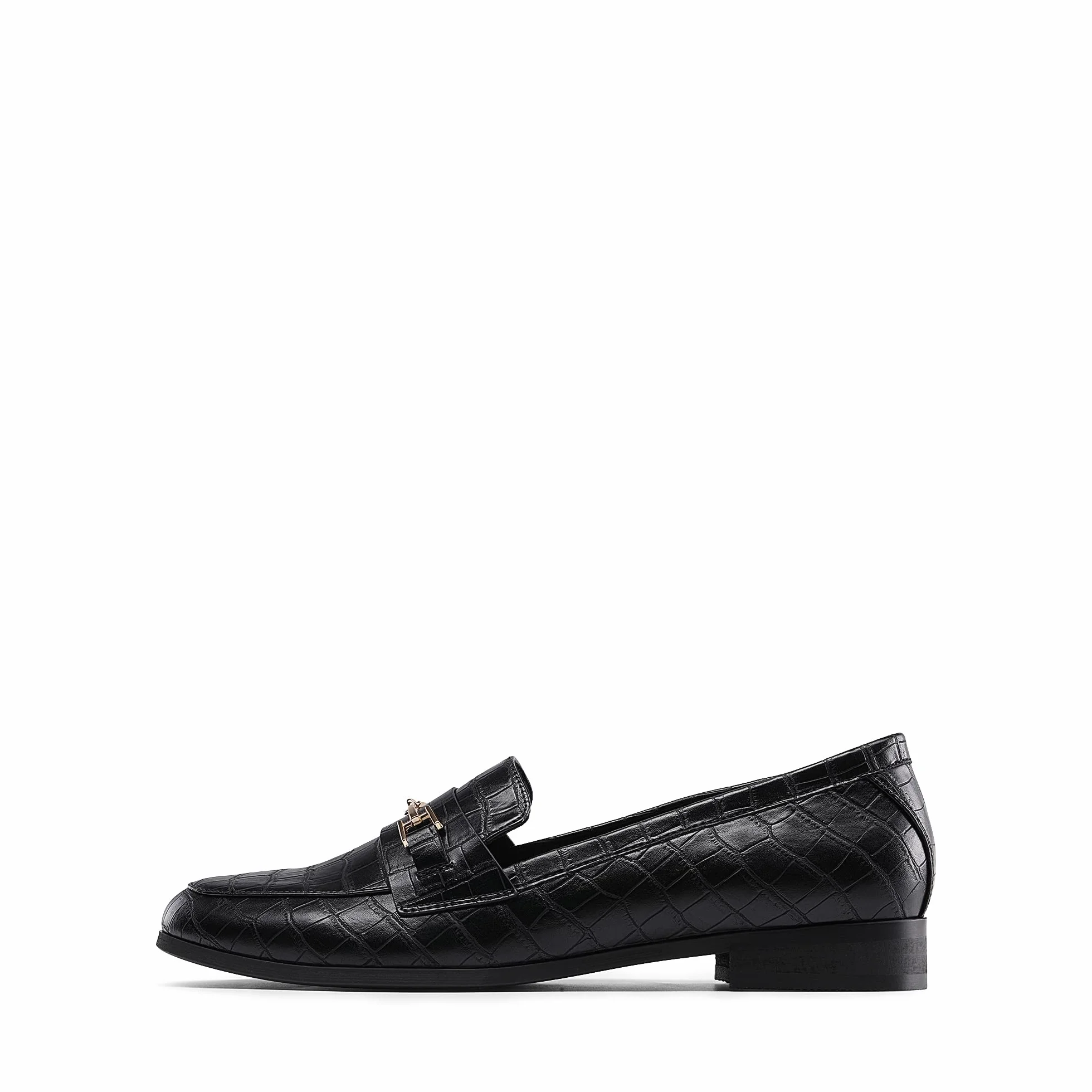DREAM PAIRS Damskie mokasyny Penny Loafers Modne Wygodne Płaskie Eleganckie Buty Na Co Dzień i Biznes, Czarny kamień, 41 EU