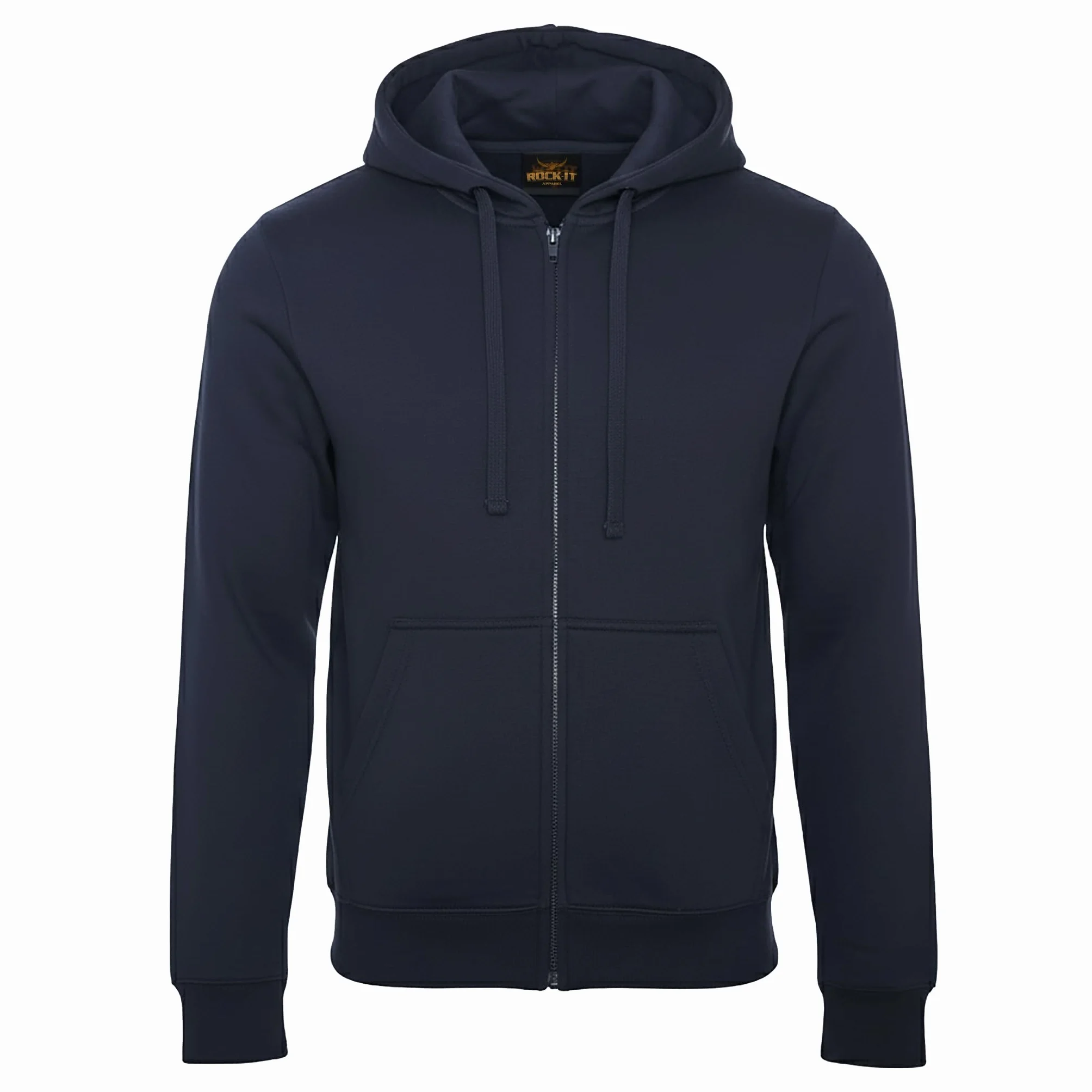 ROCK-IT Apparel Bluza z kapturem dla mężczyzn z zamkiem błyskawicznym – miękka, gruba tkanina najwyższej jakości – kurtka robocza z kapturem [rozmiary S-5XL] Rozmiary standardowe