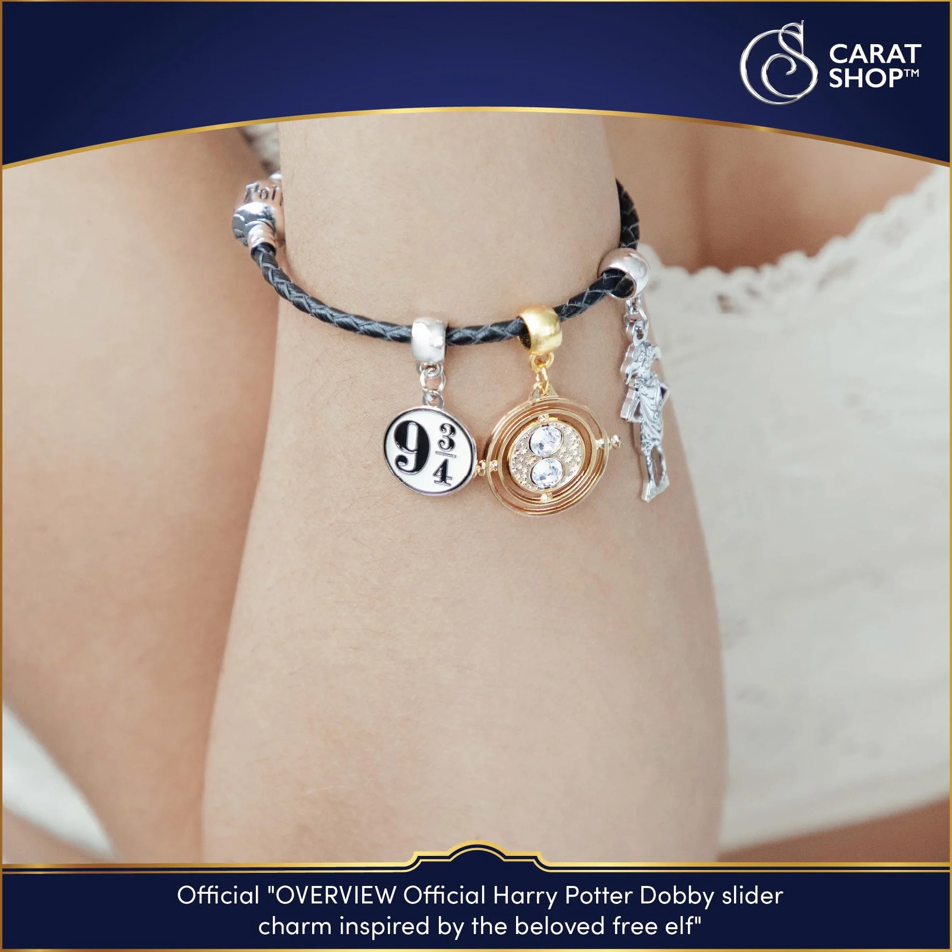 Oficjalna licencjonowana biżuteria Harry Potter The Carat Shop - Suwak Charms
