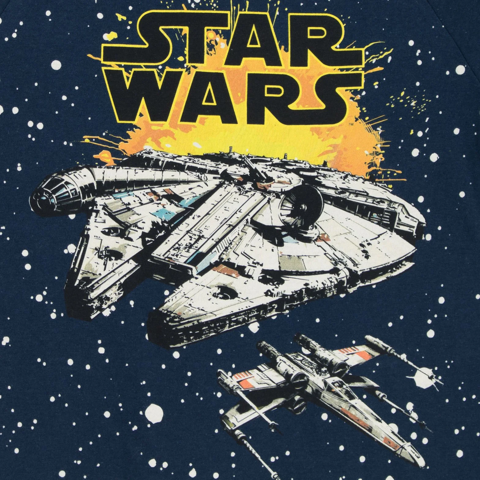 Star Wars T-shirt chłopięcy Millennium Falke, niebieski, 134