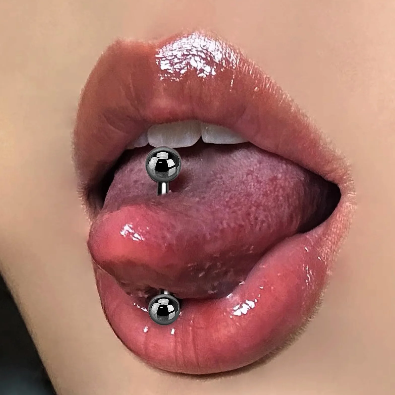G23 tytanowy kolczyk do języka, sutka, piercing do brodawek piersiowych, piercing języka 14 g, 12/14/16/18 mm, 4/5 mm, prosty kolczyk typu barbell, 2 sztuki
