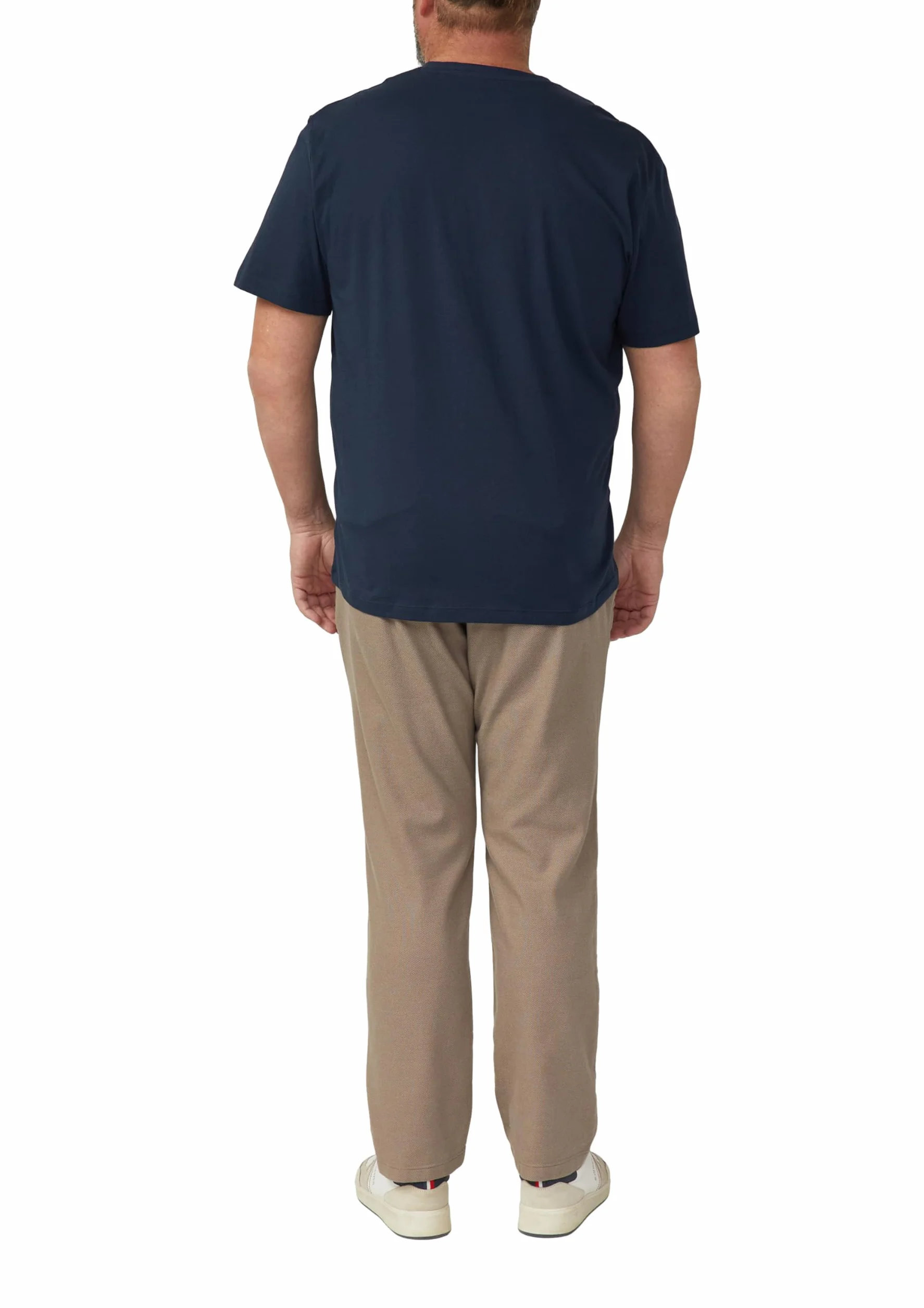 s.Oliver T-shirt z dekoltem w serek Mężczyźni 2176618