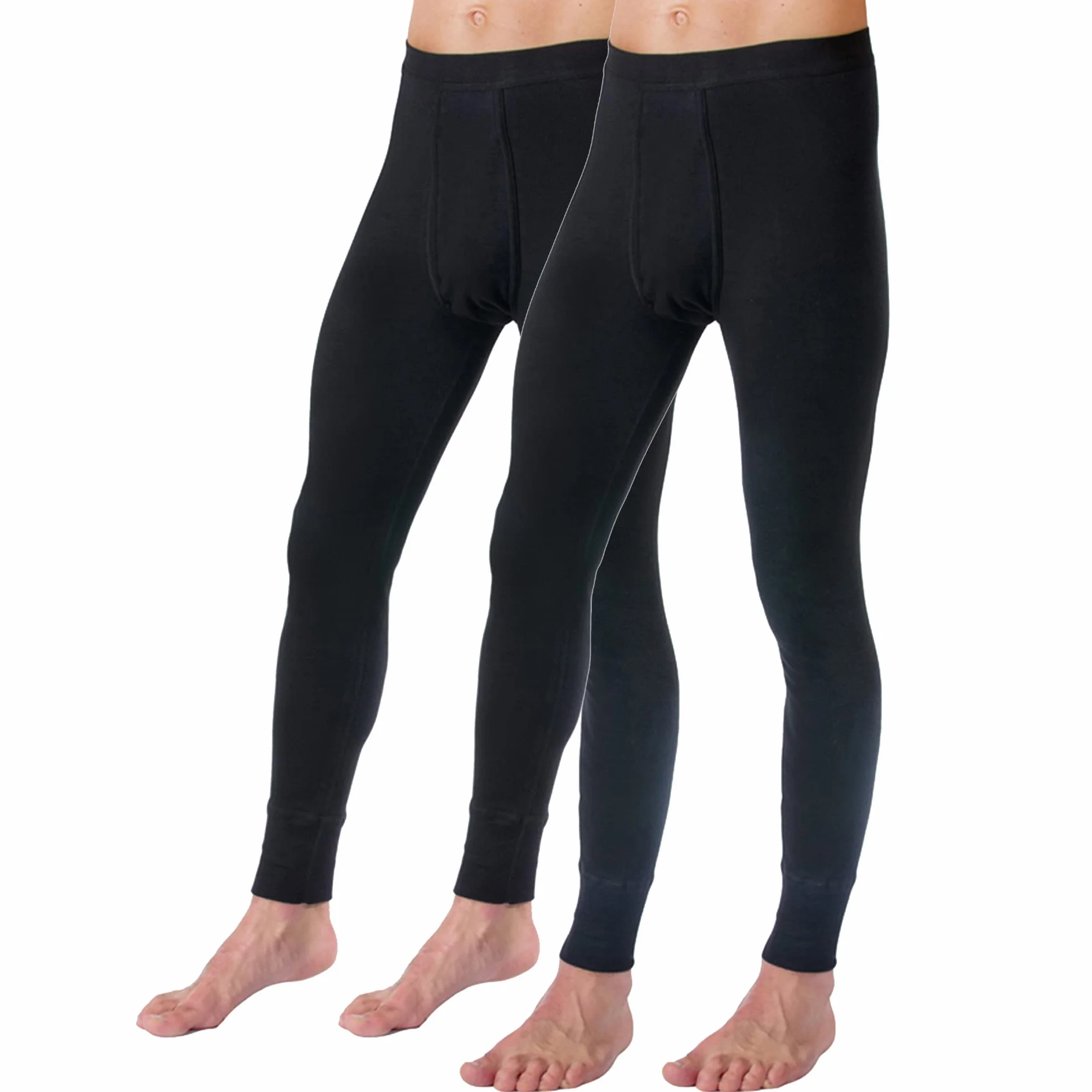 HERMKO 3540 2-pak męskich długich majtek Long Johns (inne kolory) bawełna organiczna