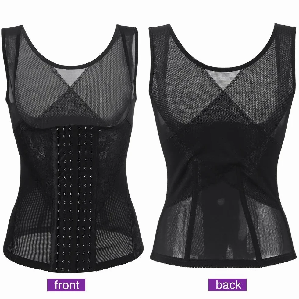 Damska Kamizelka Gorset Body Shaper Trainer Damska Regeneracja Po Porodzie Tummy Away Shaping Tops (L Black),Opieka Poporodowa