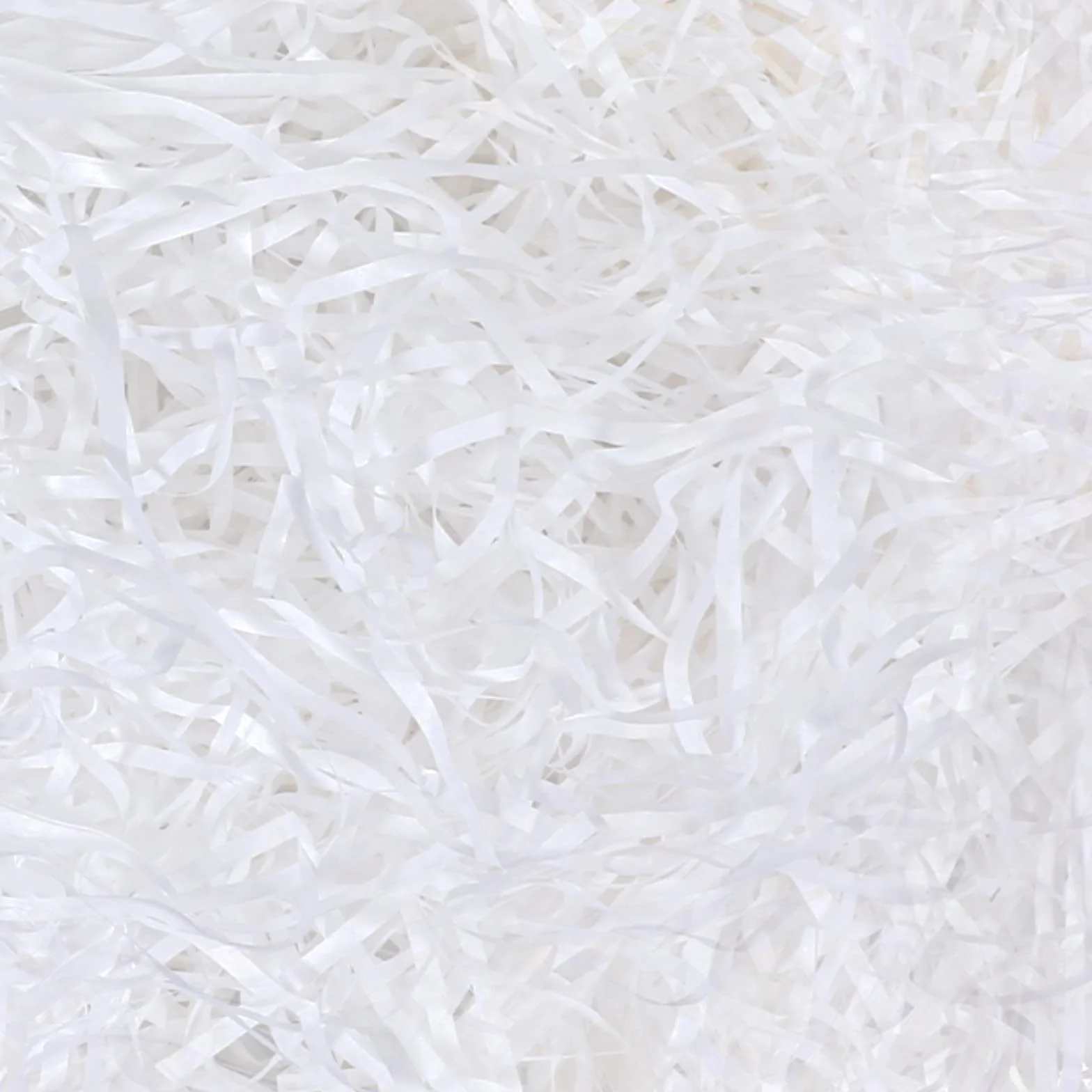 JIYIN 100 g biały rozdrobniony papier bibułowy do pakowania pudełek prezentowych, miękkie prezenty z rafii, wypełniacz, materiał wypełniający do koszy prezentowych i toreb, odpowiednia impreza