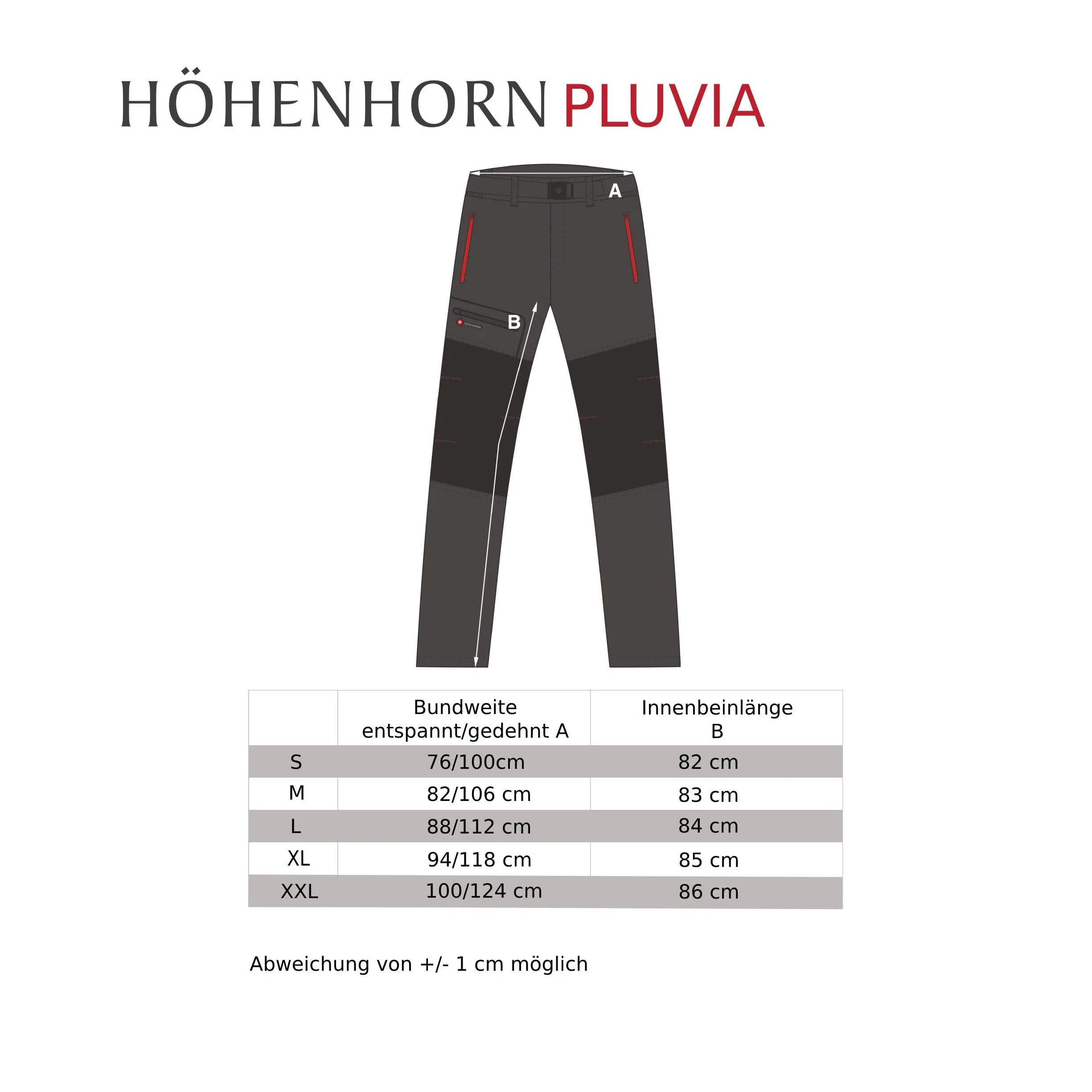 Höhenhorn Pluvia męskie spodnie przeciwdeszczowe, wodoodporne, oddychające, z workiem transportowym