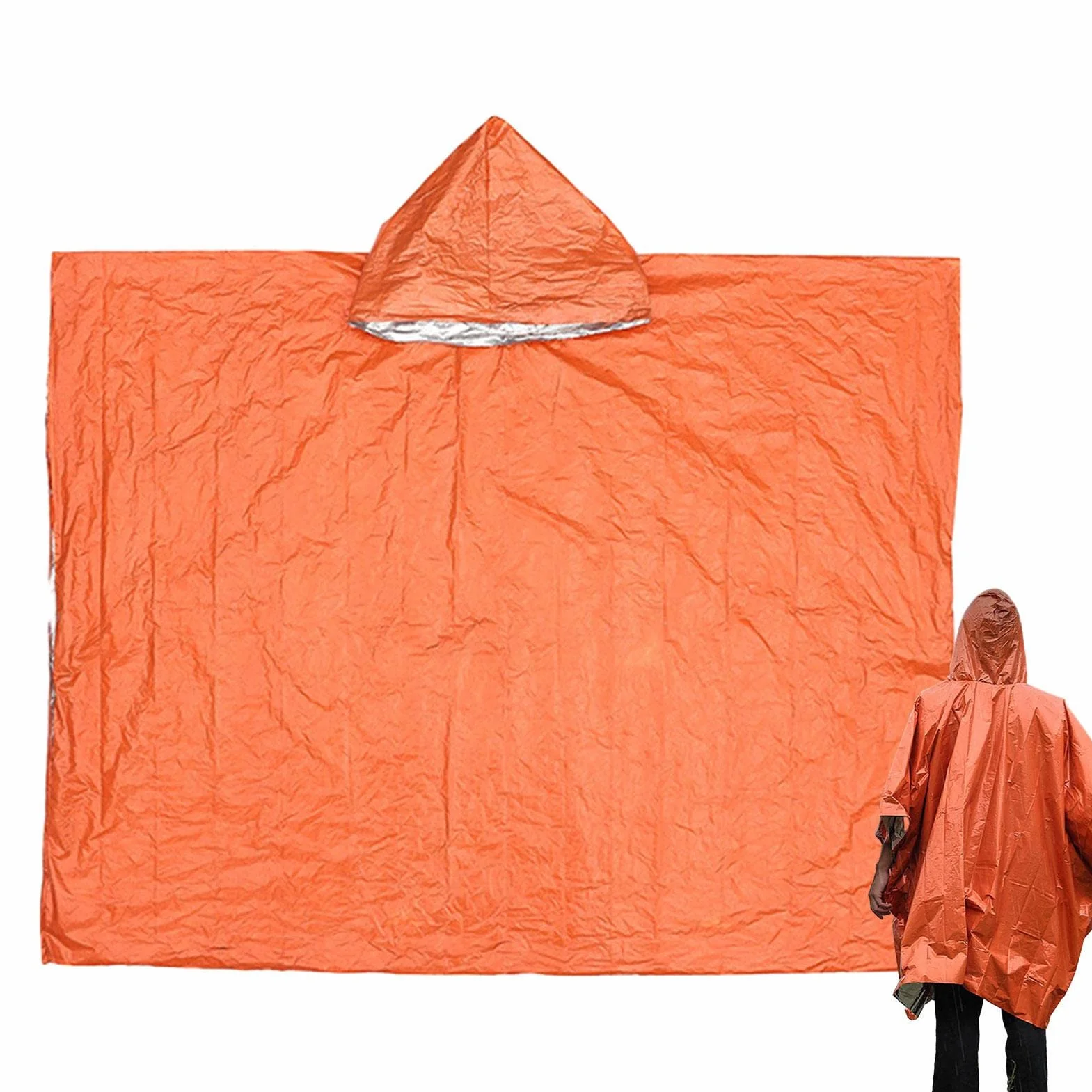 Poncho przeciwdeszczowe dla doros?ych - Peleryna przeciwdeszczowa poncho | Wiatroodporny, odporny rozdarcia p?aszcz przeciwdeszczowy z kieszeni? plecak turystyczny Pomurom