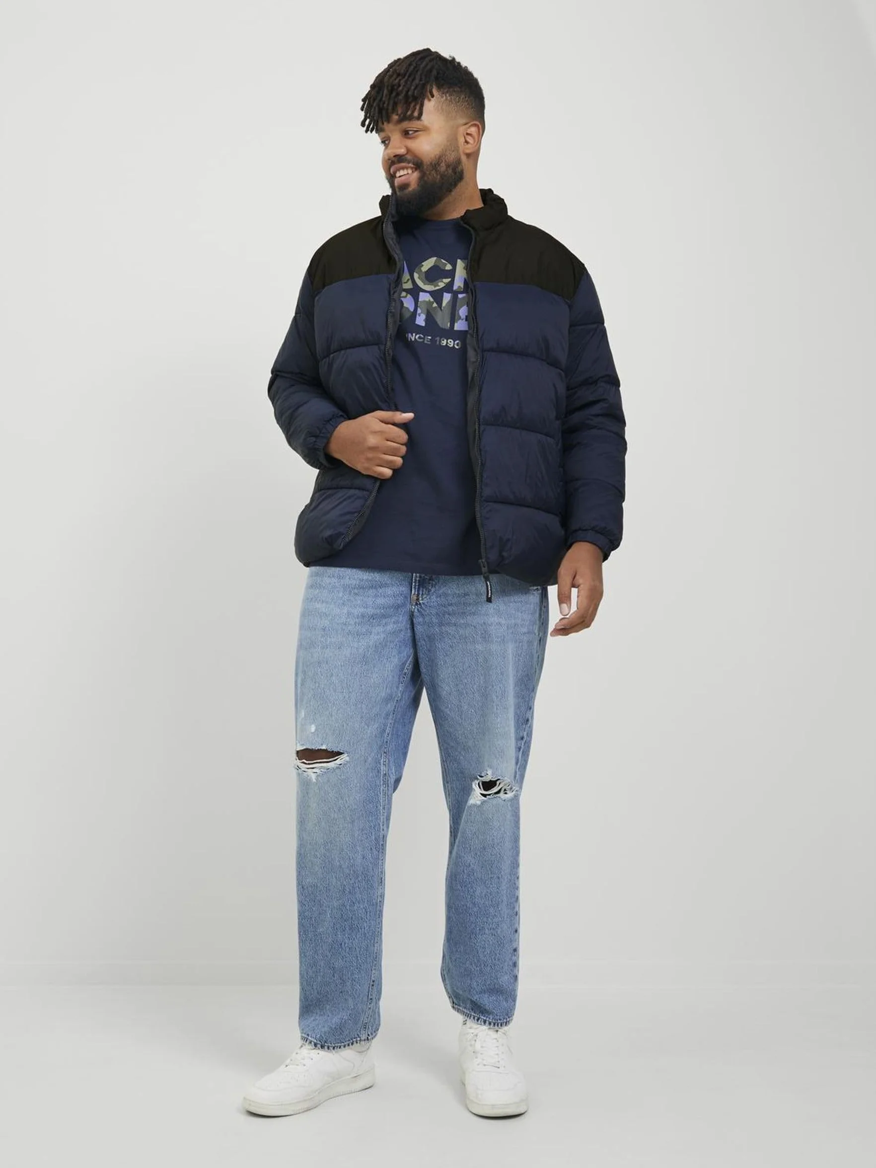 JACK & JONES kurtka buforowa Mężczyźni Jetoby Bufor Collar Pls