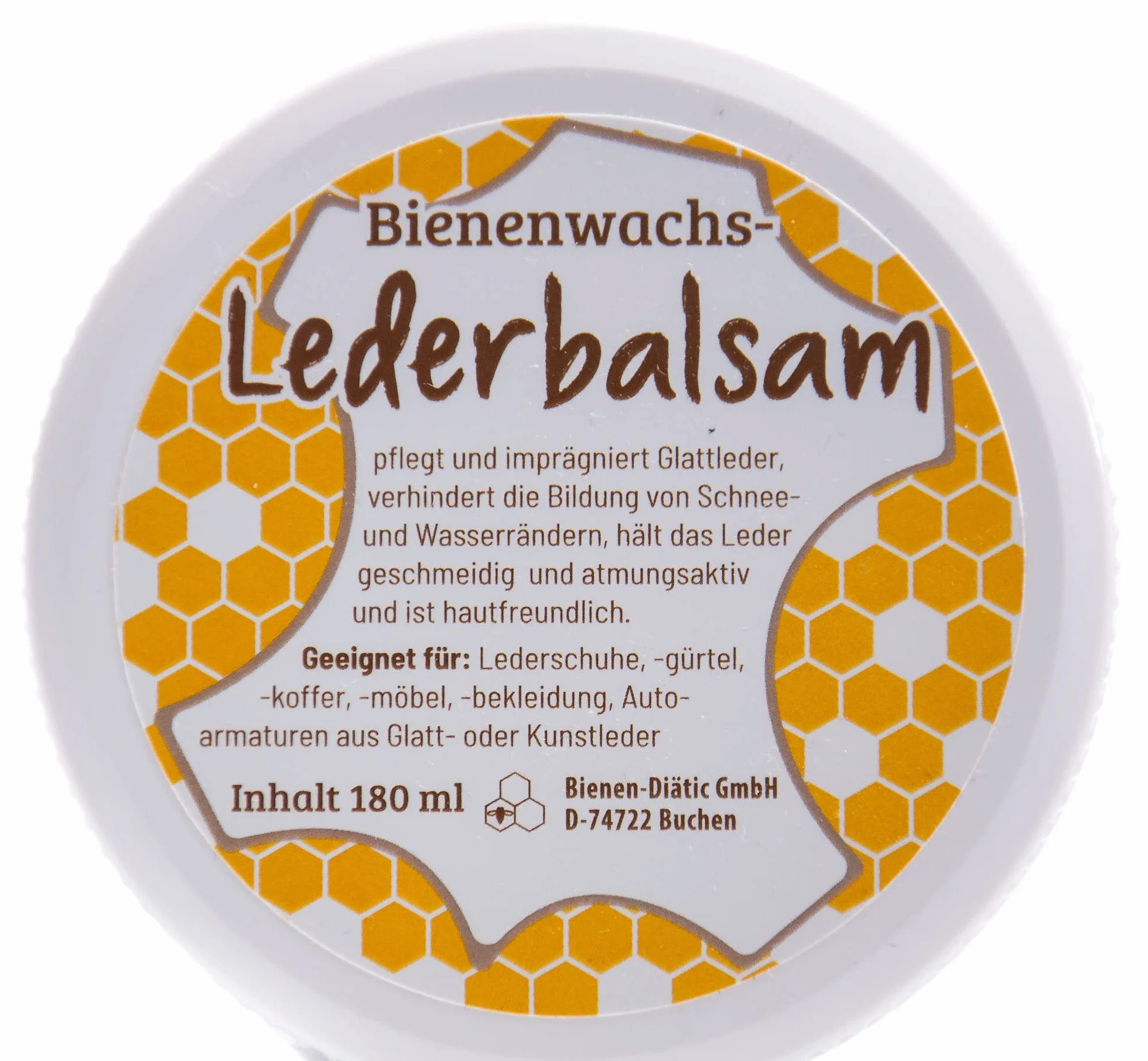 Bienen-Diätic balsam do skóry z wosku pszczelego, 180 ml, nadaje się do: butów skórzanych, pasków, walizek, mebli, ubrań, okuć samochodowych z gładkiej lub sztucznej skóry.