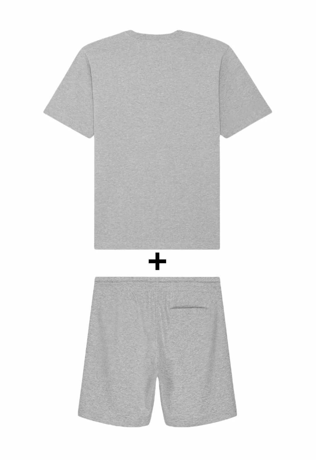 AMERICAN COLLEGE USA Ensemble Lot 2 Pièces T Shirt et Short Enfants Garçons Filles, Koszulka 2-częściowy zestaw + szorty Unisex Dzieci, Szary, 6 Ans