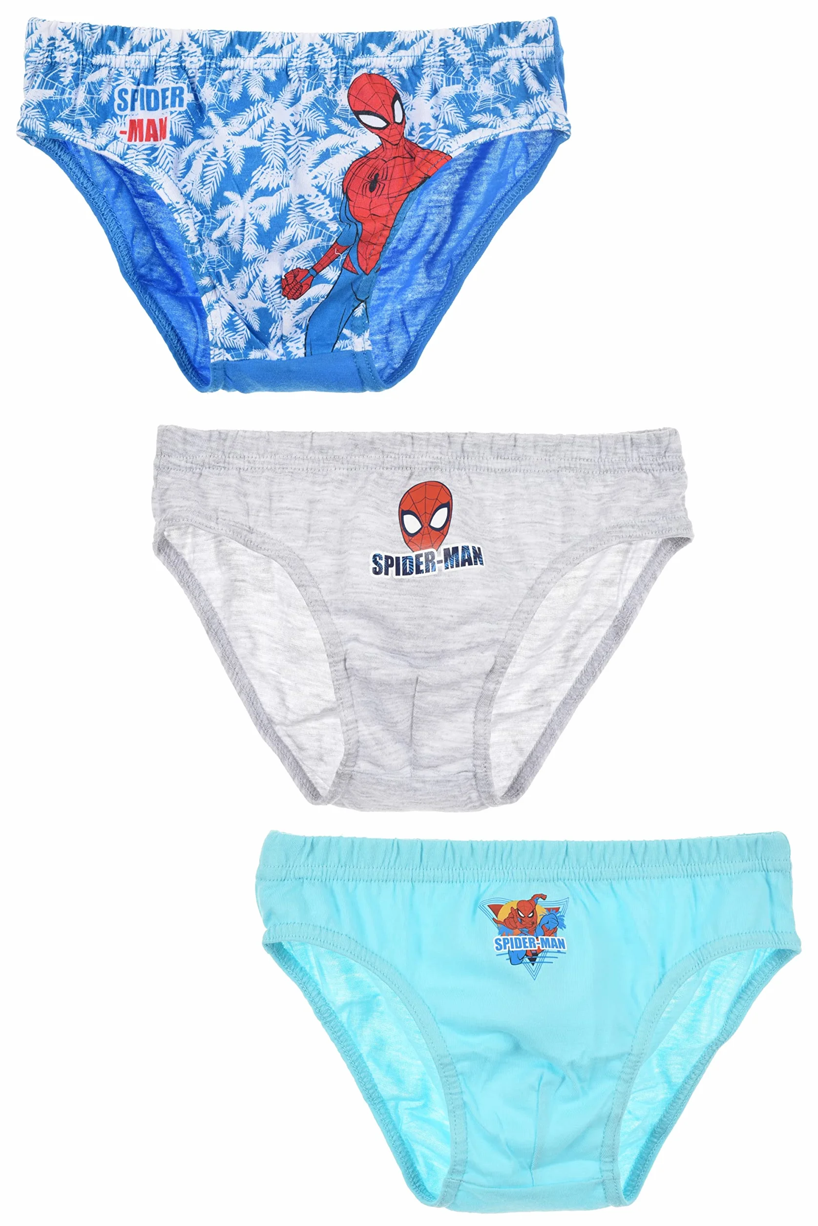 Spiderman Zestaw trzech majtek chłopięcych Spider Man - Majtki dziecięce - Spider-Man Majtki dla chłopców - 3 wieki