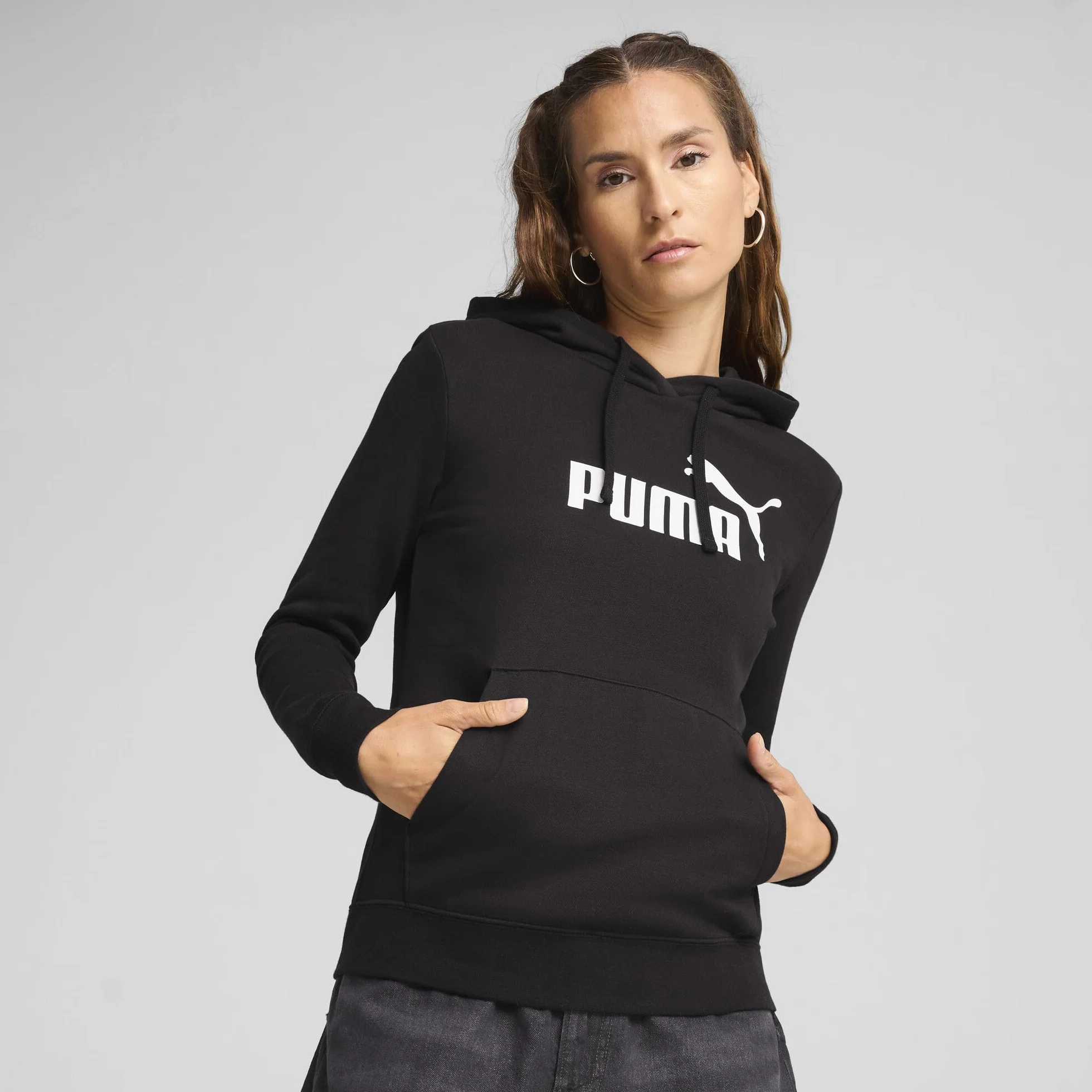 PUMA Bluza z kapturem z logo ESS nr 1 FL