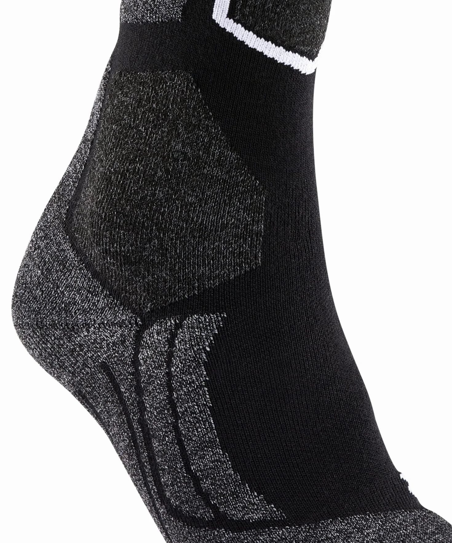FALKE Kobiety Skarpety narciarskie SK2 Intermediate W Kh Wełna ciepłe grube 1 Para, Czarny Black-Mix 3010, 35-36