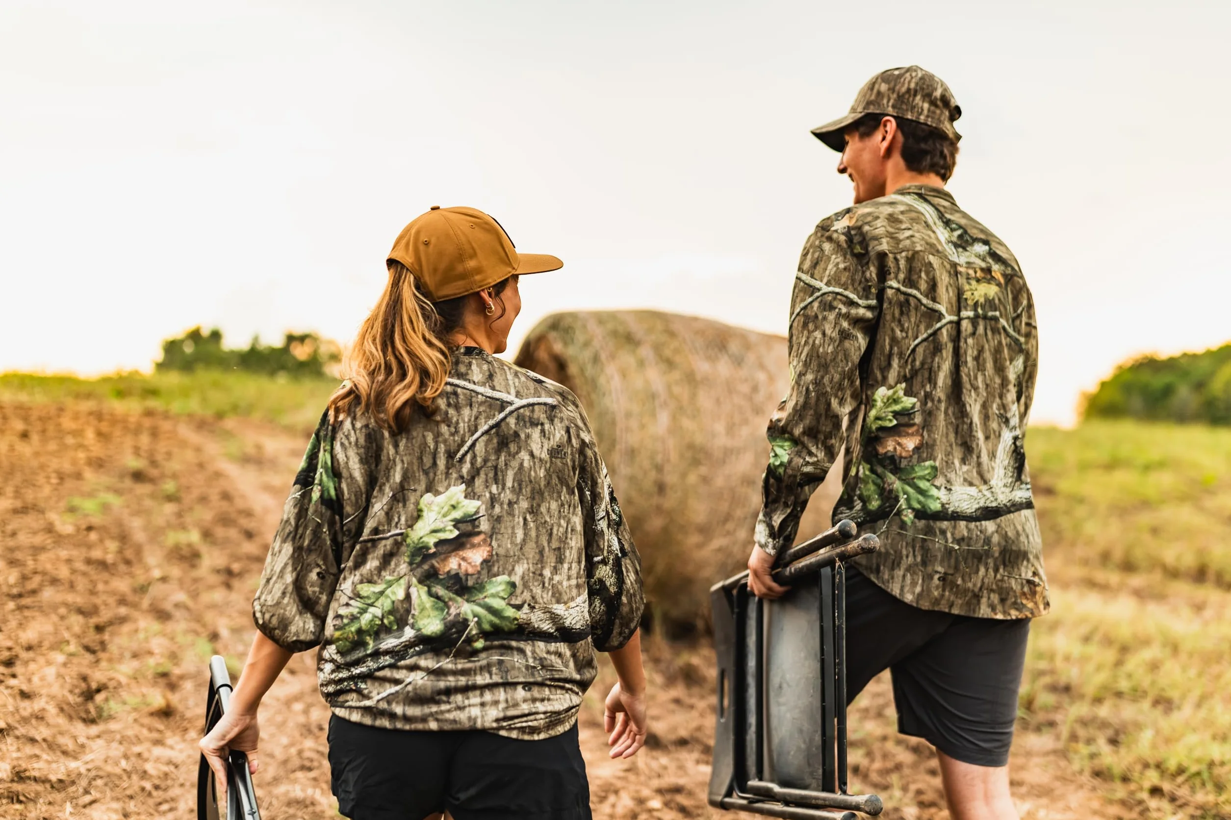 Mossy Oak Długi rękaw Mężczyźni Men's Hunting Shirt Camo Clothes Long Sleeve (1 w zestawie)