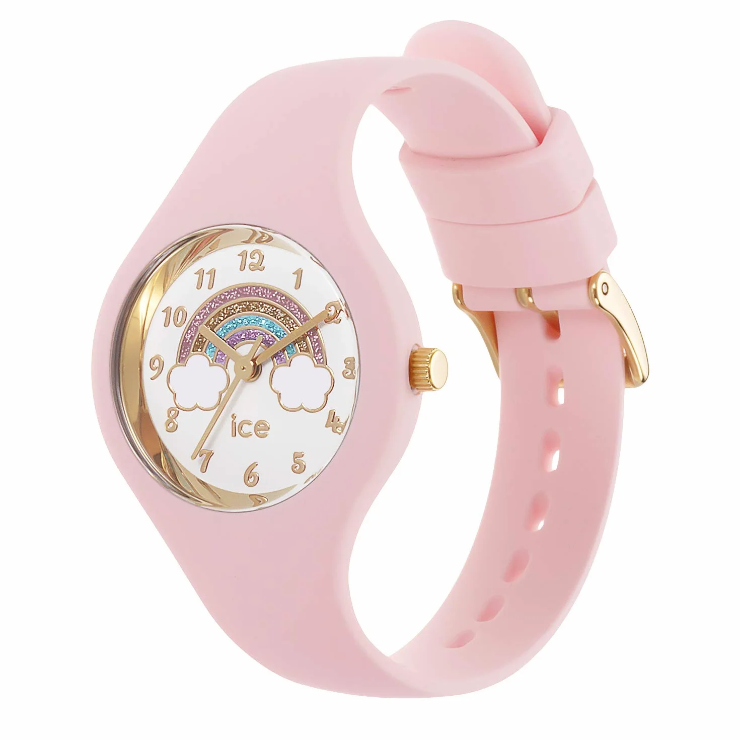 Ice-Watch - ICE fantasia Rainbow pink - Dziewczęcy różowy zegarek z silikonowym paskiem - 018424 (Extra Small)