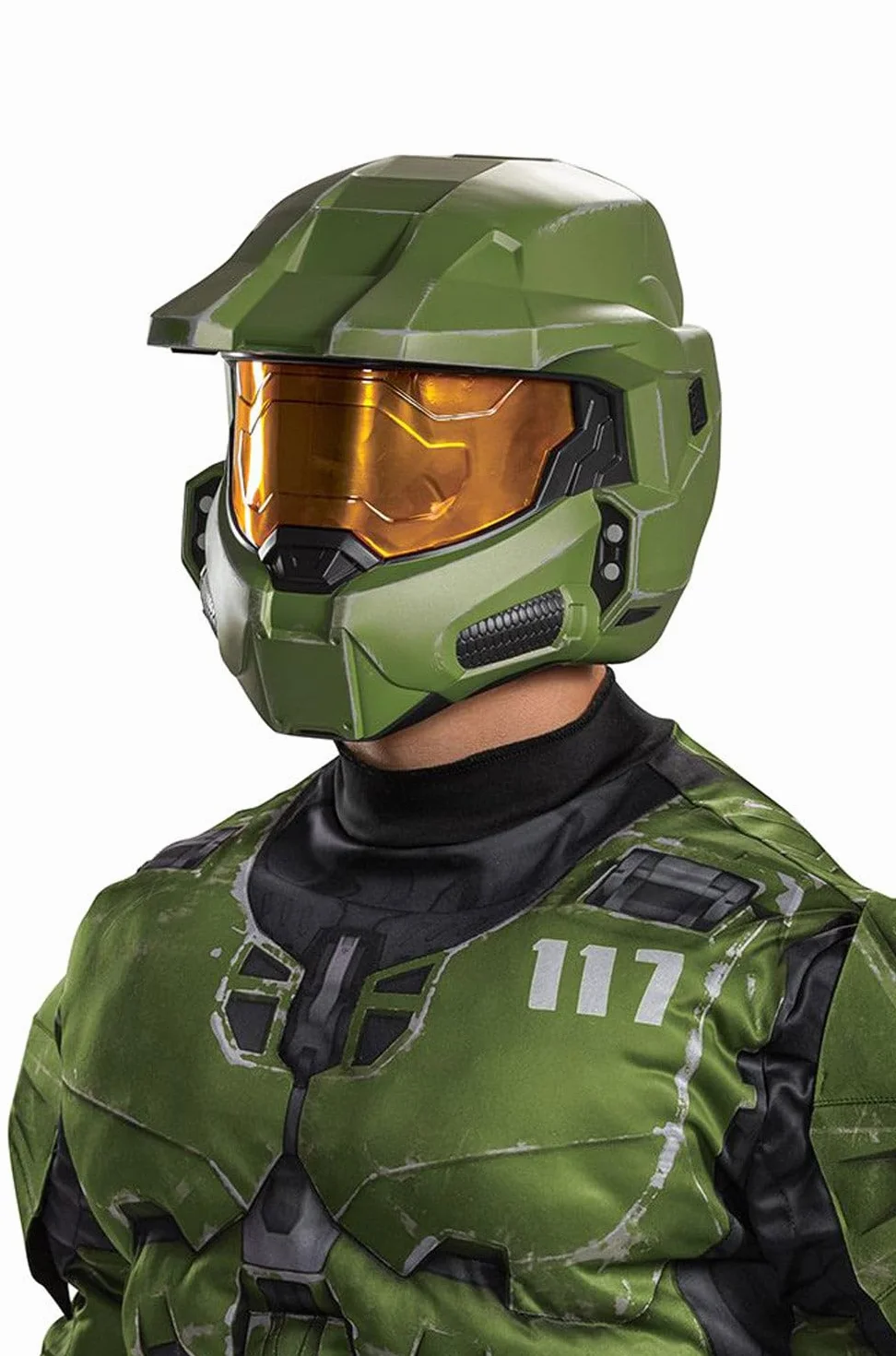 DISGUISE Oficjalny kask Halo Master Chief Infinite dla dorosłych, akcesoria do kostiumu, rozmiar uniwersalny, Master Chief kask, jeden rozmiar