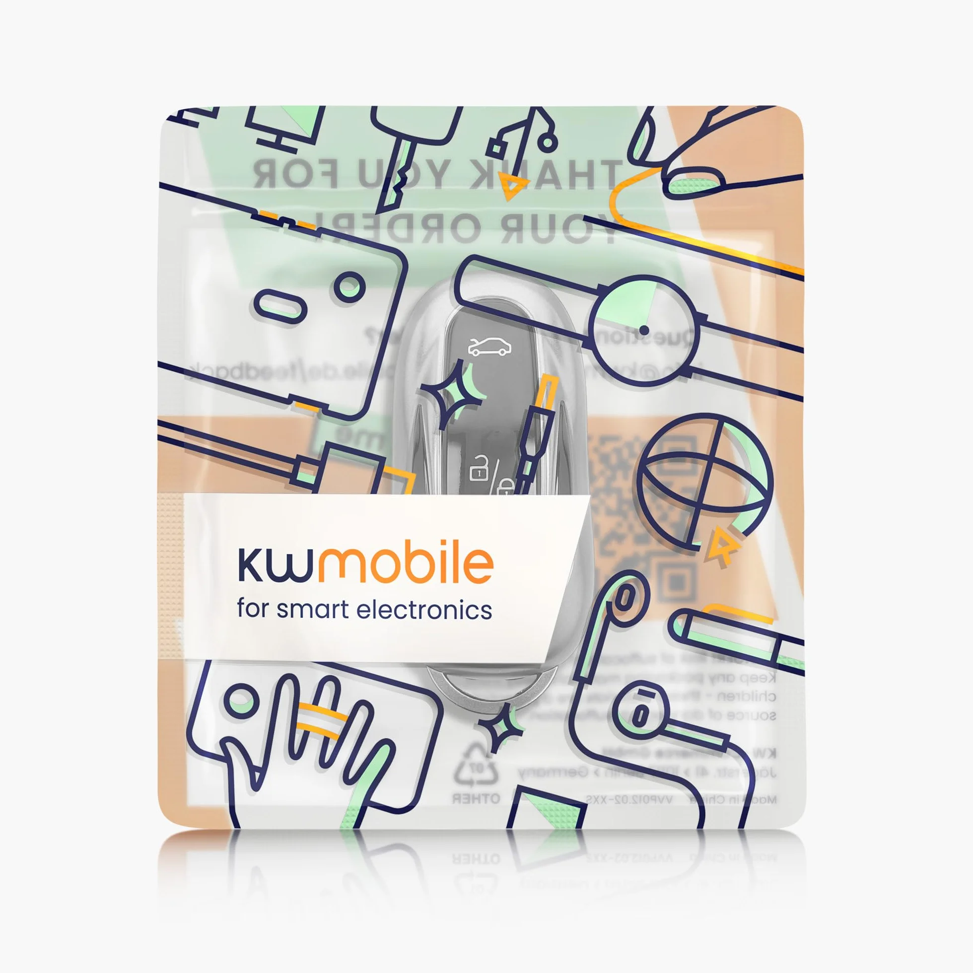 kwmobile Etui na klucze kompatybilne z kluczem samochodowym Tesla Model X, miękkie etui ochronne na kluczyki samochodowe z TPU - czarny matowy/czarny