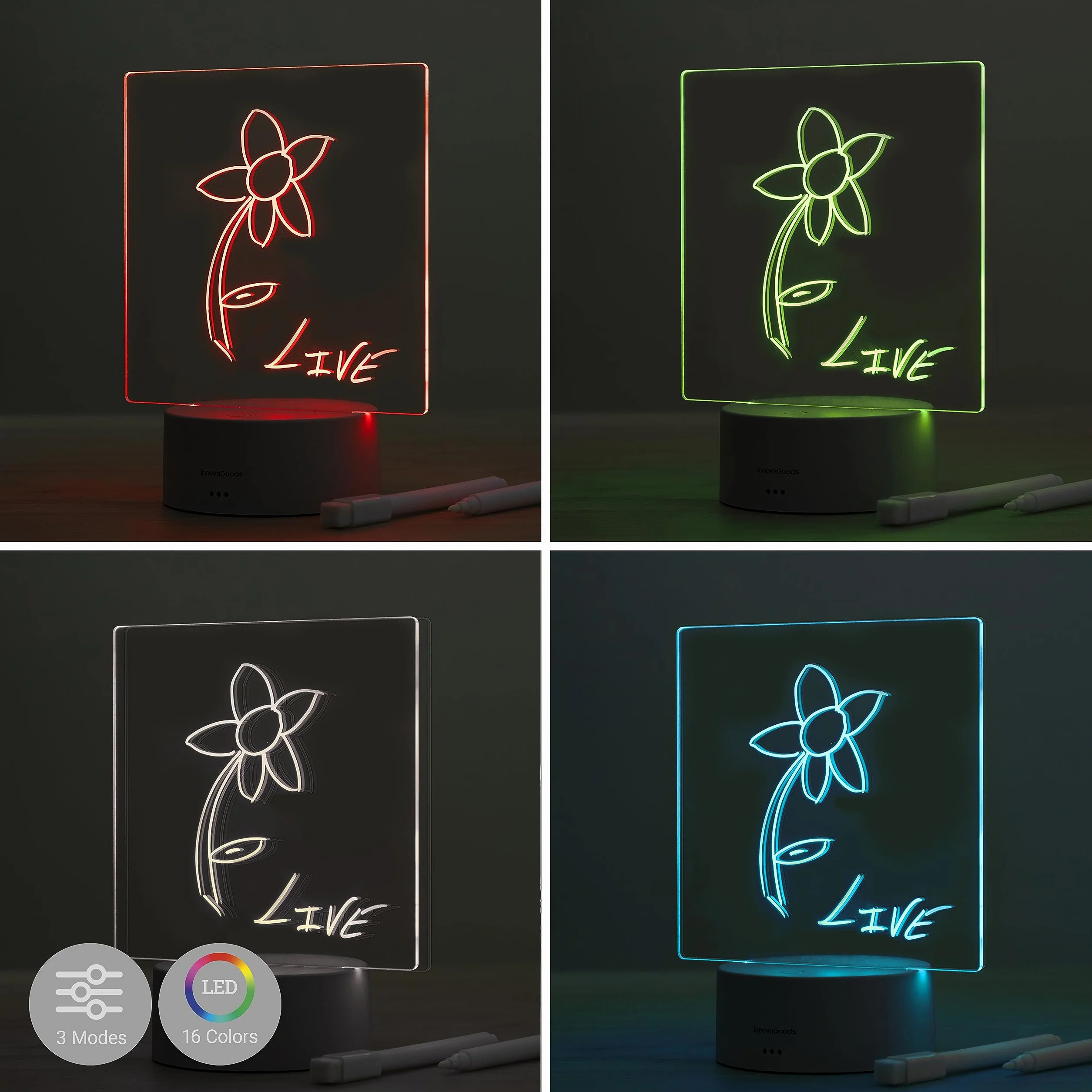 Tablica LED na notatki i wiadomości Lemo InnovaGoods