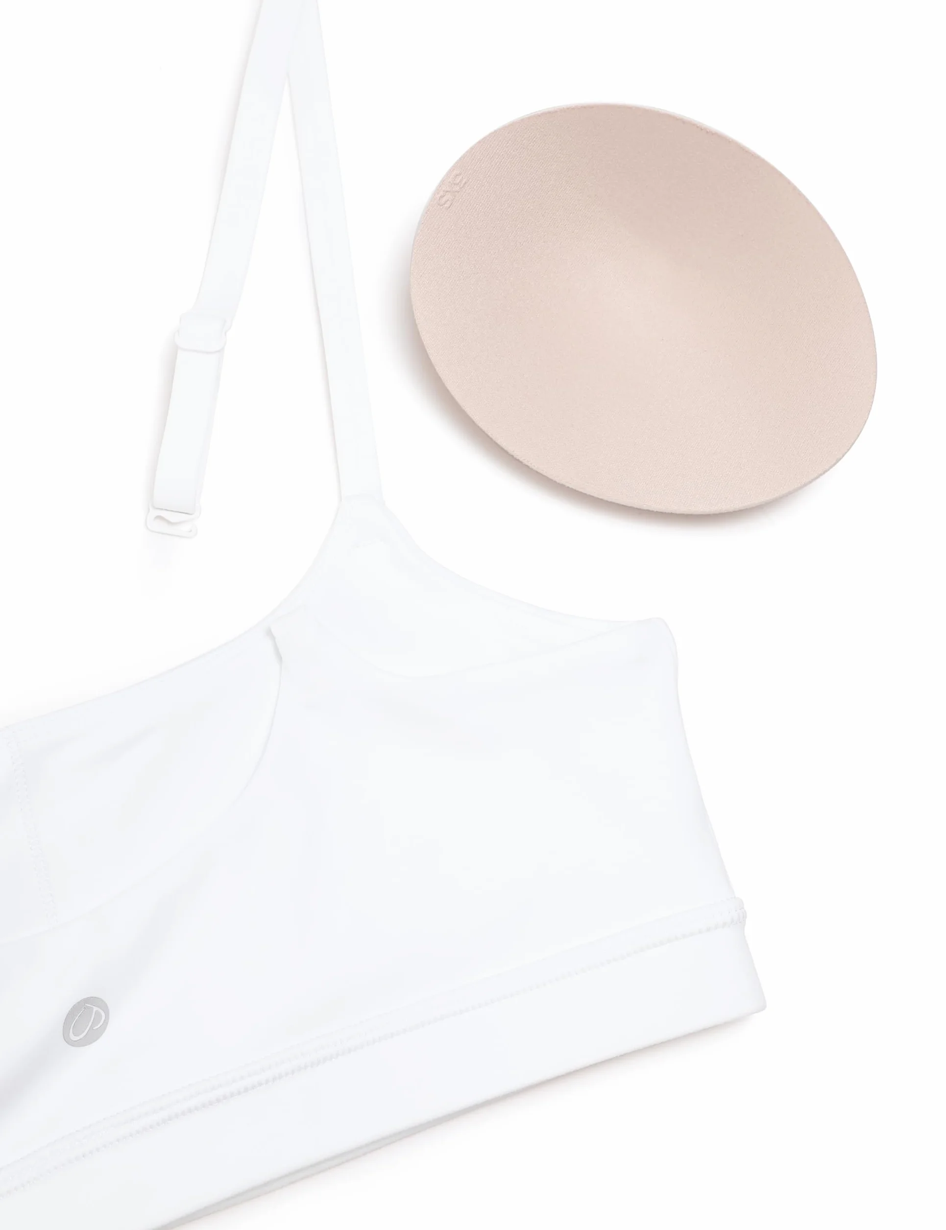 CRZ YOGA Biustonosz sportowy Butterluxe dla kobiet z regulowanymi ramiączkami typu spaghetti - dekolt w łódkę, bez fiszbin, usztywniany, do ćwiczeń jogi, krótki top