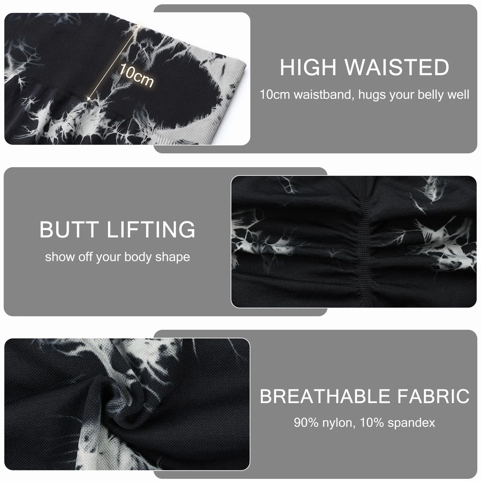 Damskie legginsy sportowe push-up z wysokim stanem antycellulitowe spodnie na siłownię kontrola brzucha nieprzezroczyste spodnie do fitnessu joggingu jogi