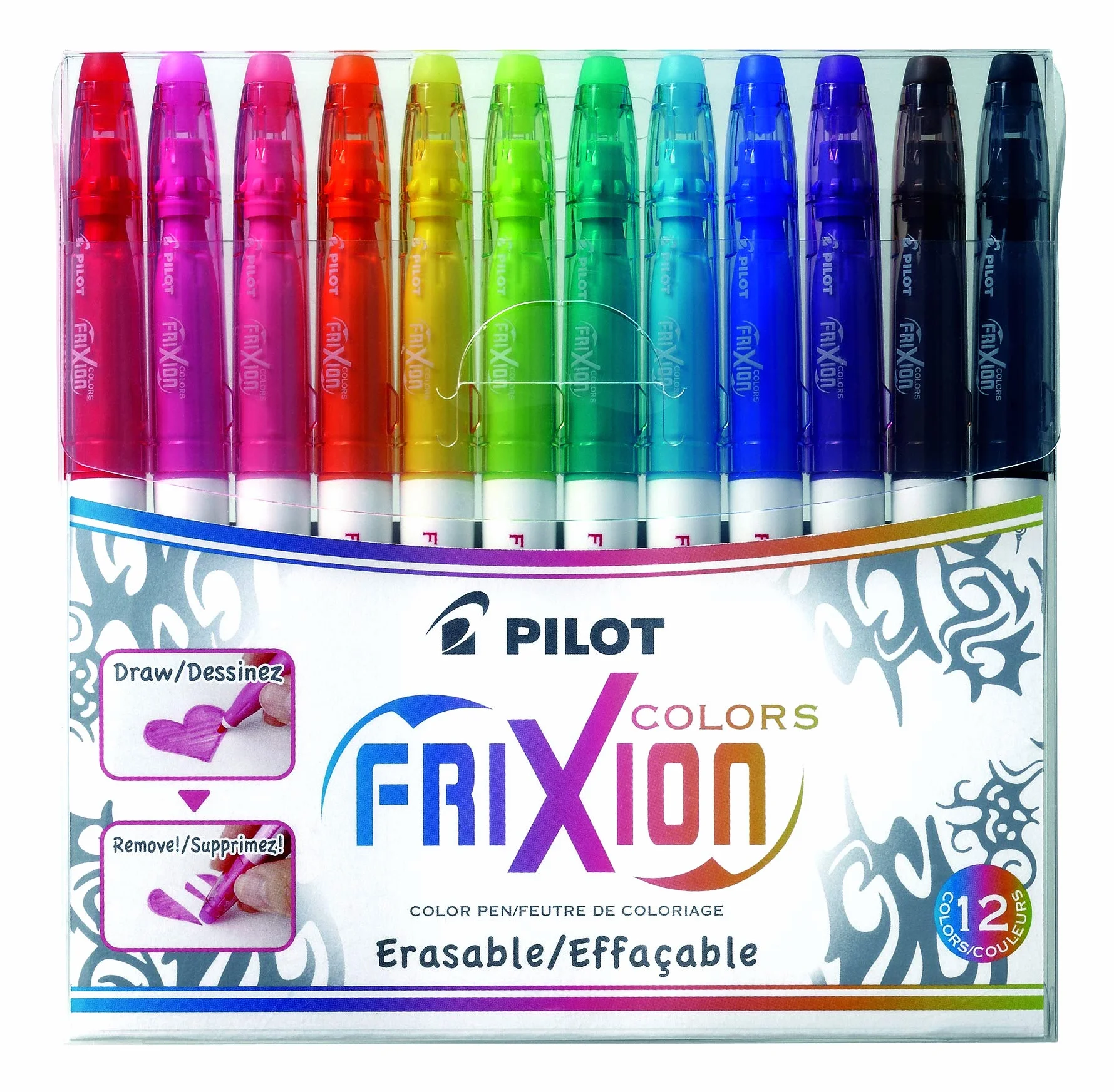 Pilot Pen Frixion 220300120 Marker, Wielokolorowy, 12 sztuk
