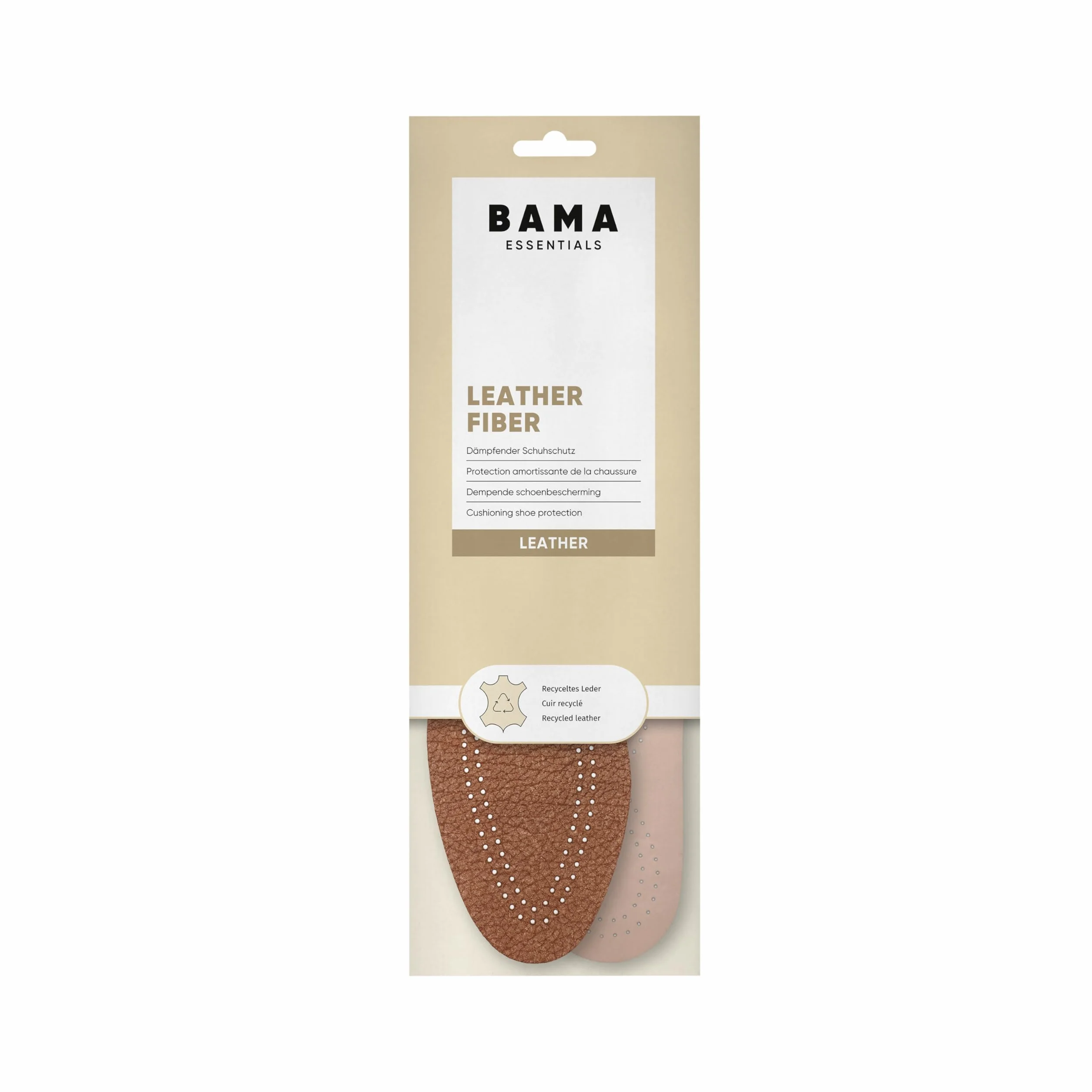 Wkładki do Butów Bama Leather Fiber - Amortyzujące Wkładki do Butów Zapewniające Wygodę i Wsparcie Wkładki z Recyklingu Pochłaniające Wilgoć dla Dorosłych 1 Para - 46/47 EUR