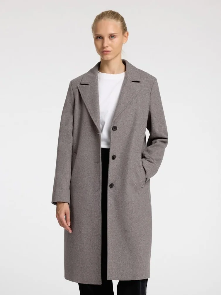SELECTED FEMME Płaszcz Kobiety Slfnew Alma Wool Coat Noos