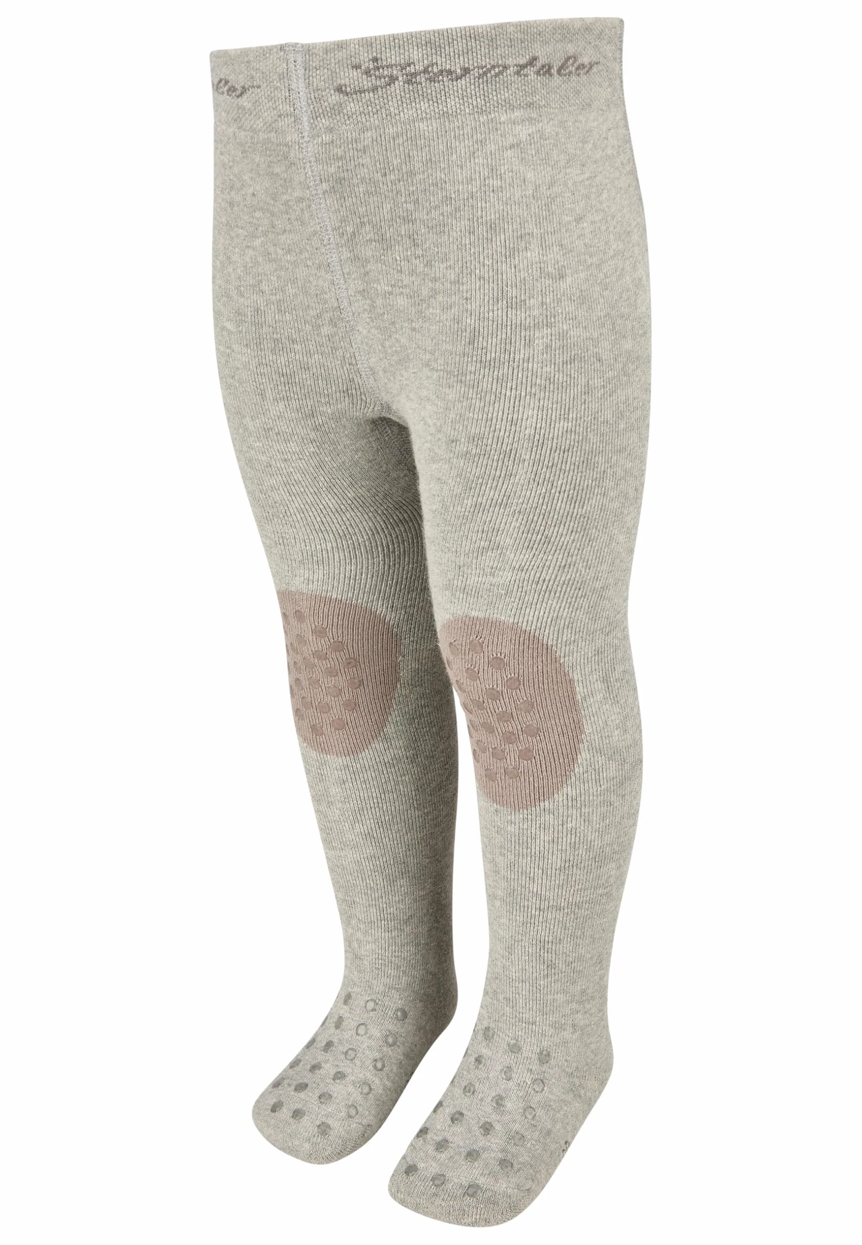 Sterntaler Rajstopy do raczkowania, dla dziewczynek, uniwersalne, Srebrny mel., 86 cm