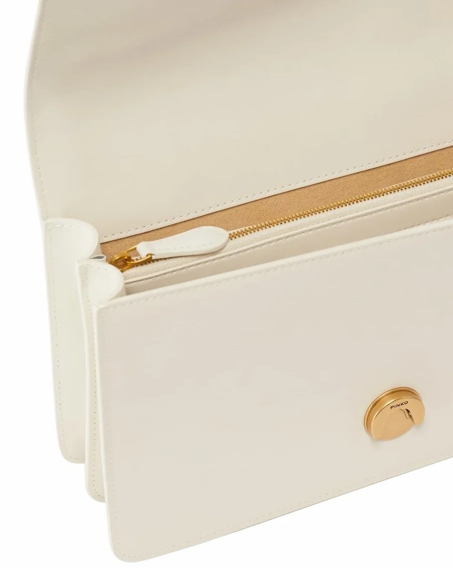 Pinko Kobiety Love One Classic Torebka, Silk/Antique Gold, 21 x 13 x 6 cm
