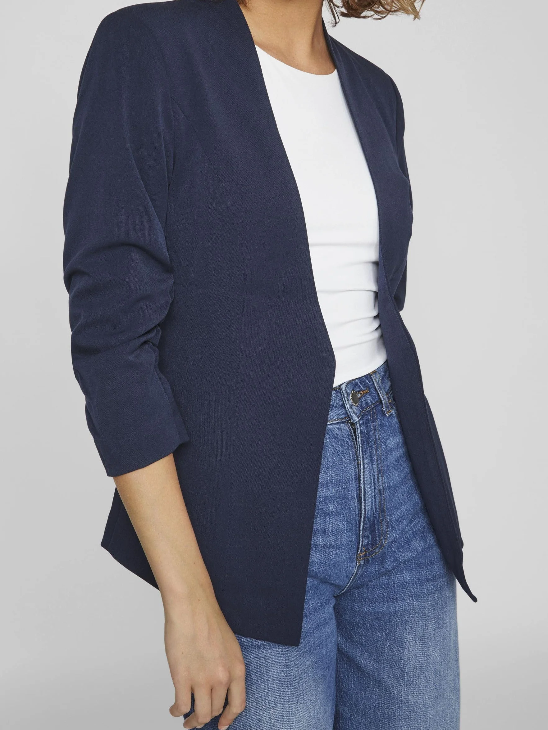 Vila Blezerek Kobiety Viher New 3/4 Blazer/Su-noos