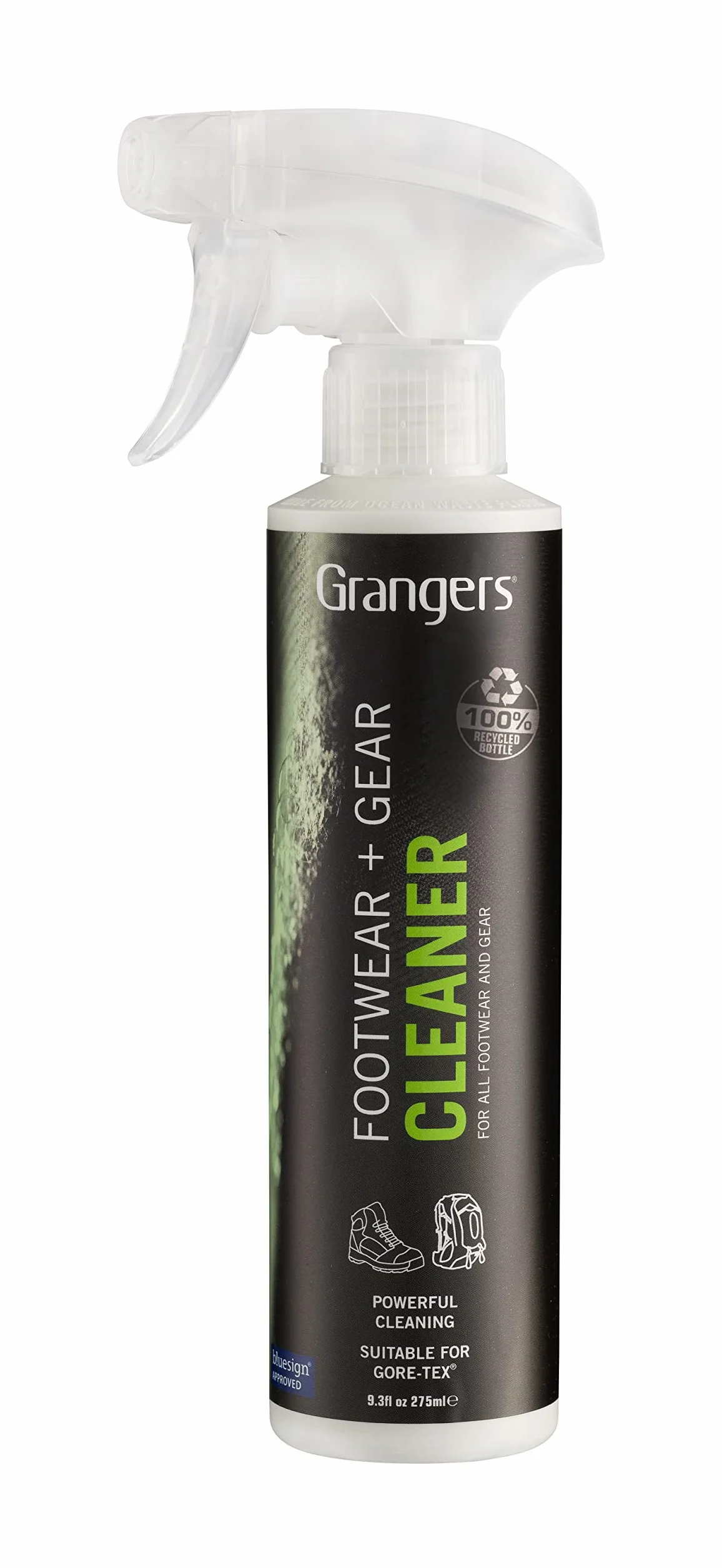 Grangers Eco Twin Pack – środek do czyszczenia obuwia + sprzętu i odpychacz obuwia Plus, 275 ml/275 ml, czyszczenie i wodoodporność wszystkich rodzajów obuwia outdoorowego