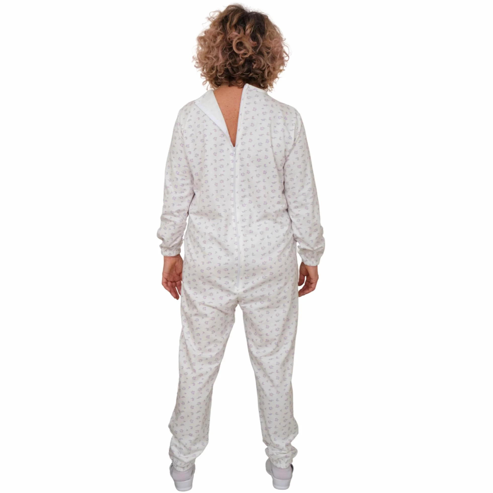 FERRUCCI COMFORT Zimowa piżama zdrowotna dla osób starszych - 9012F - unisex - odpowiednia na zimę - plusz