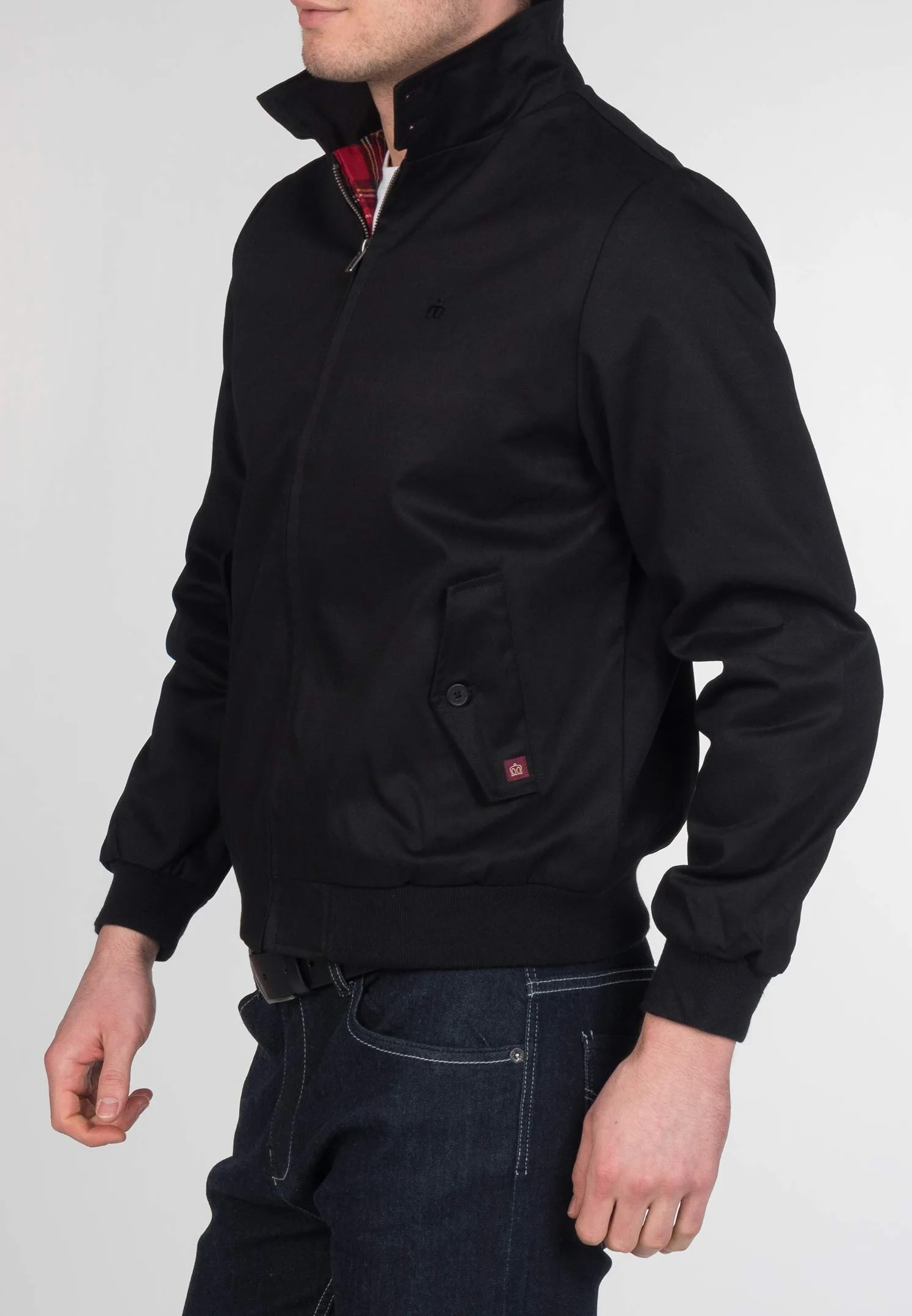 Merc Of London Mężczyźni Harrington Kurtka, Czarny, XL