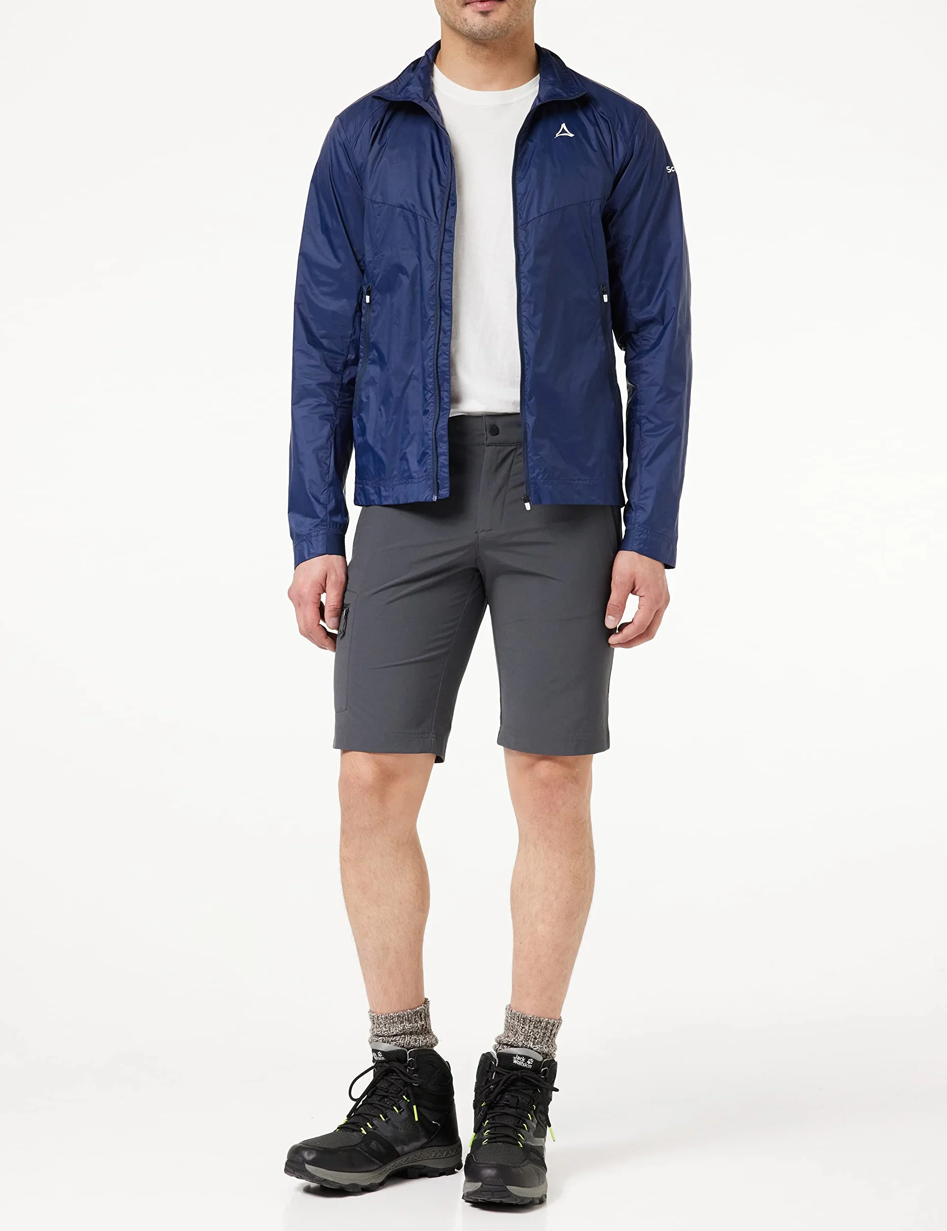 Schöffel Shorts Folkstone - Wszechstronne krótkie spodnie trekkingowe z regulowanym ściągaczem, spodnie outdoorowe z praktycznymi kieszeniami Mężczyźni