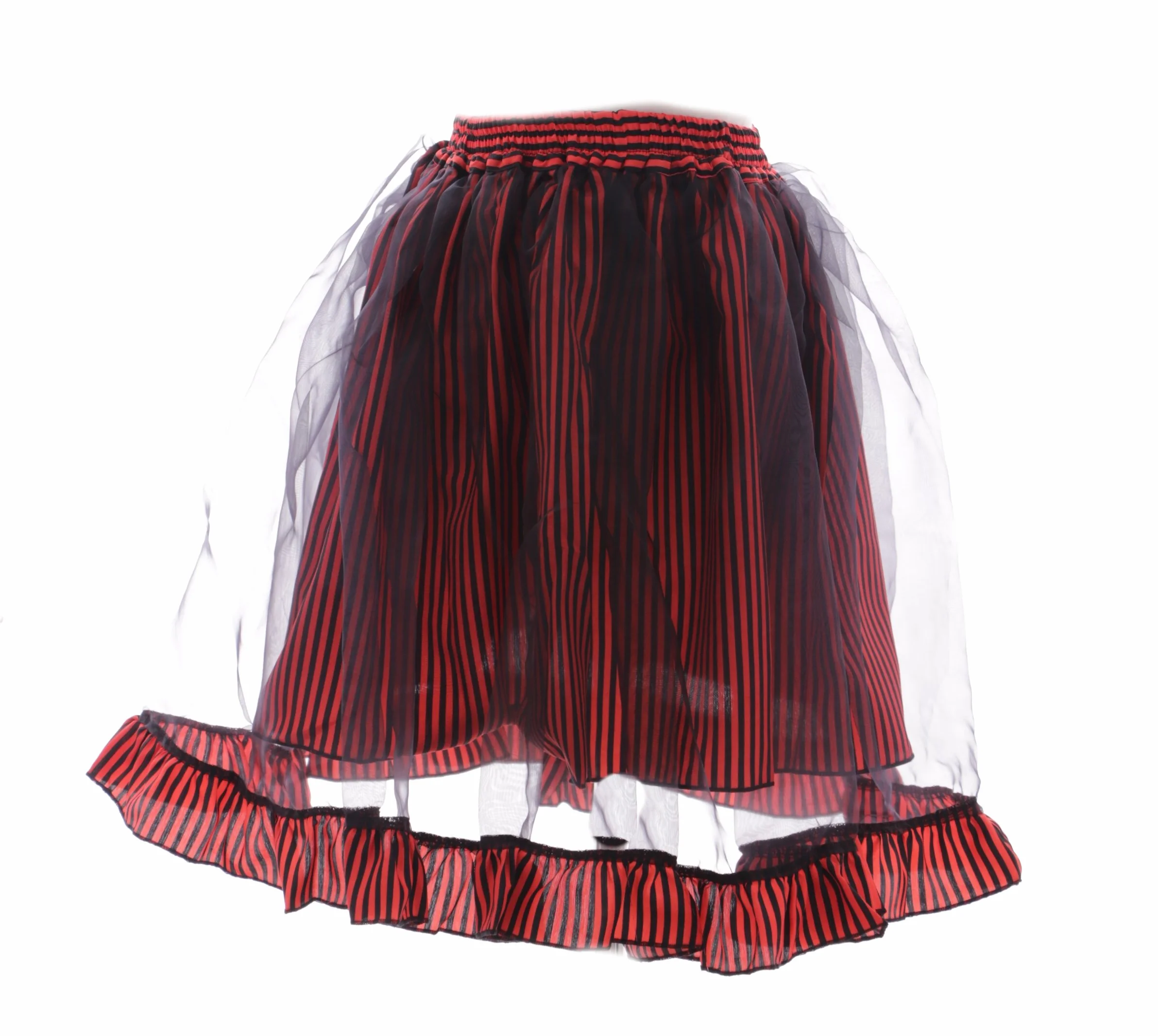 Kawaii-Story JL-597-1 czerwony czerwony punk Visuel Kei Harajuku Tutu Rock Gothic Stretch (Stretch S-L)
