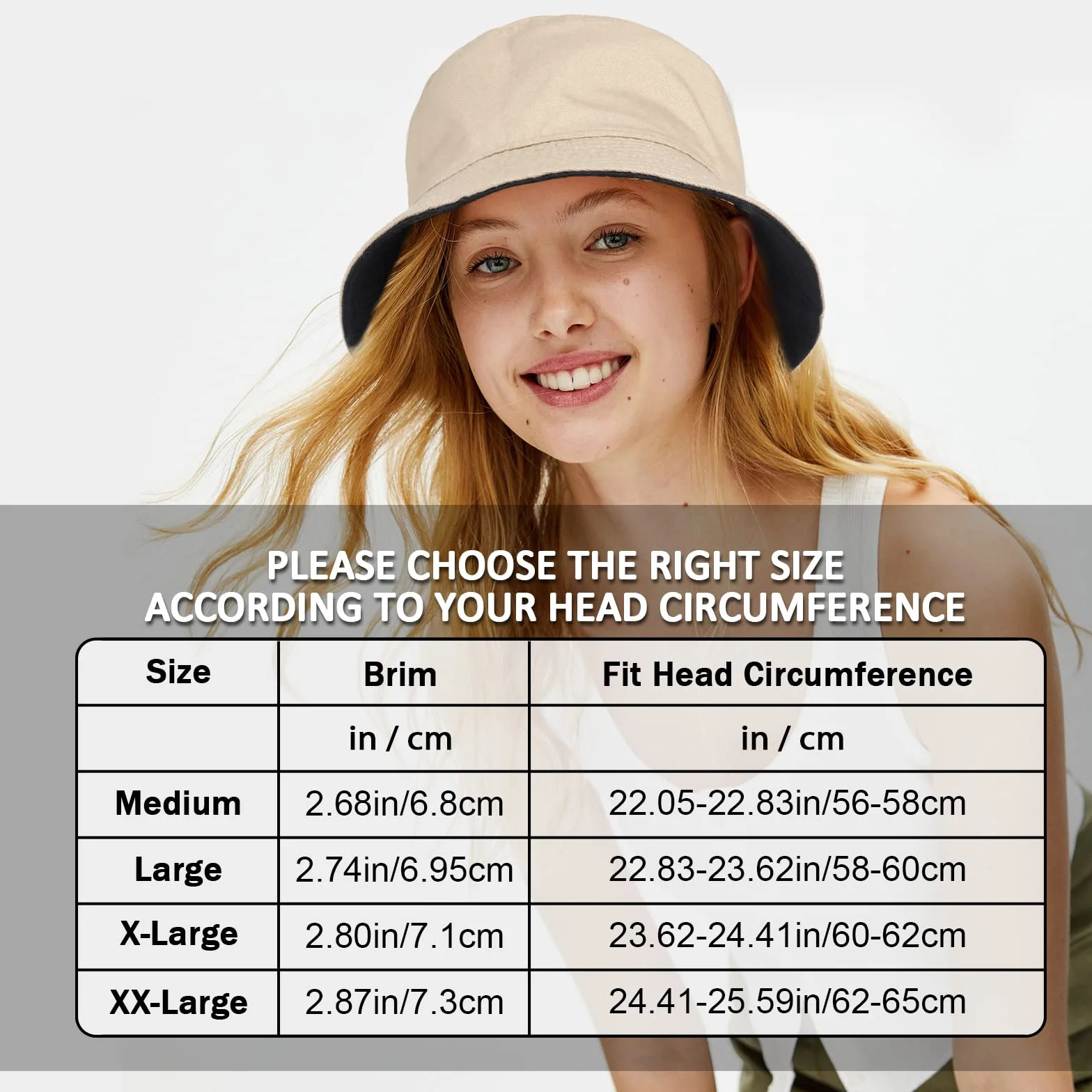 TAGVO XX-duży kapelusz typu bucket unisex duże dwustronne bawełniane czapki rybackie dwustronne wiadro kapelusze przeciwsłoneczne czapka na wakacje wędkarstwo wędrówki