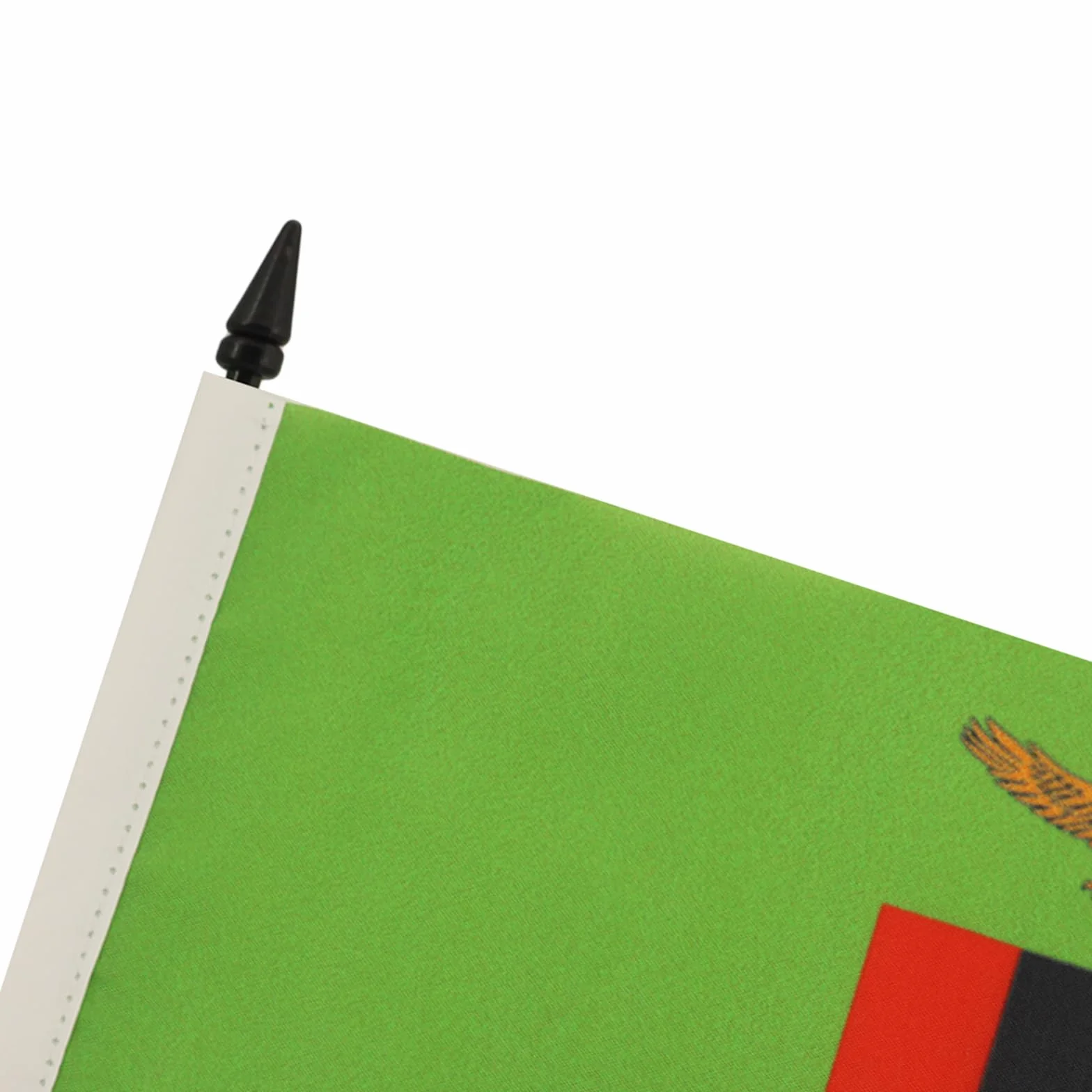 Drapeau de Table Zambie en Polyester 100D, 15cm x 10cm