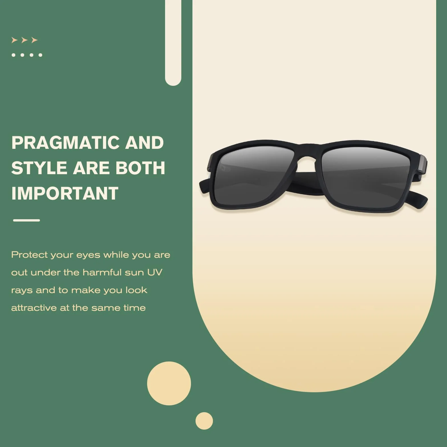 Okulary przeciwsłoneczne Polarized dla mężczyzn i kobiet Ochrona UV400 Klasyczne kwadratowe okulary przeciwsłoneczne Lekka oprawka do jazdy samochodem, wędkowania, podróży, uprawiania sportu