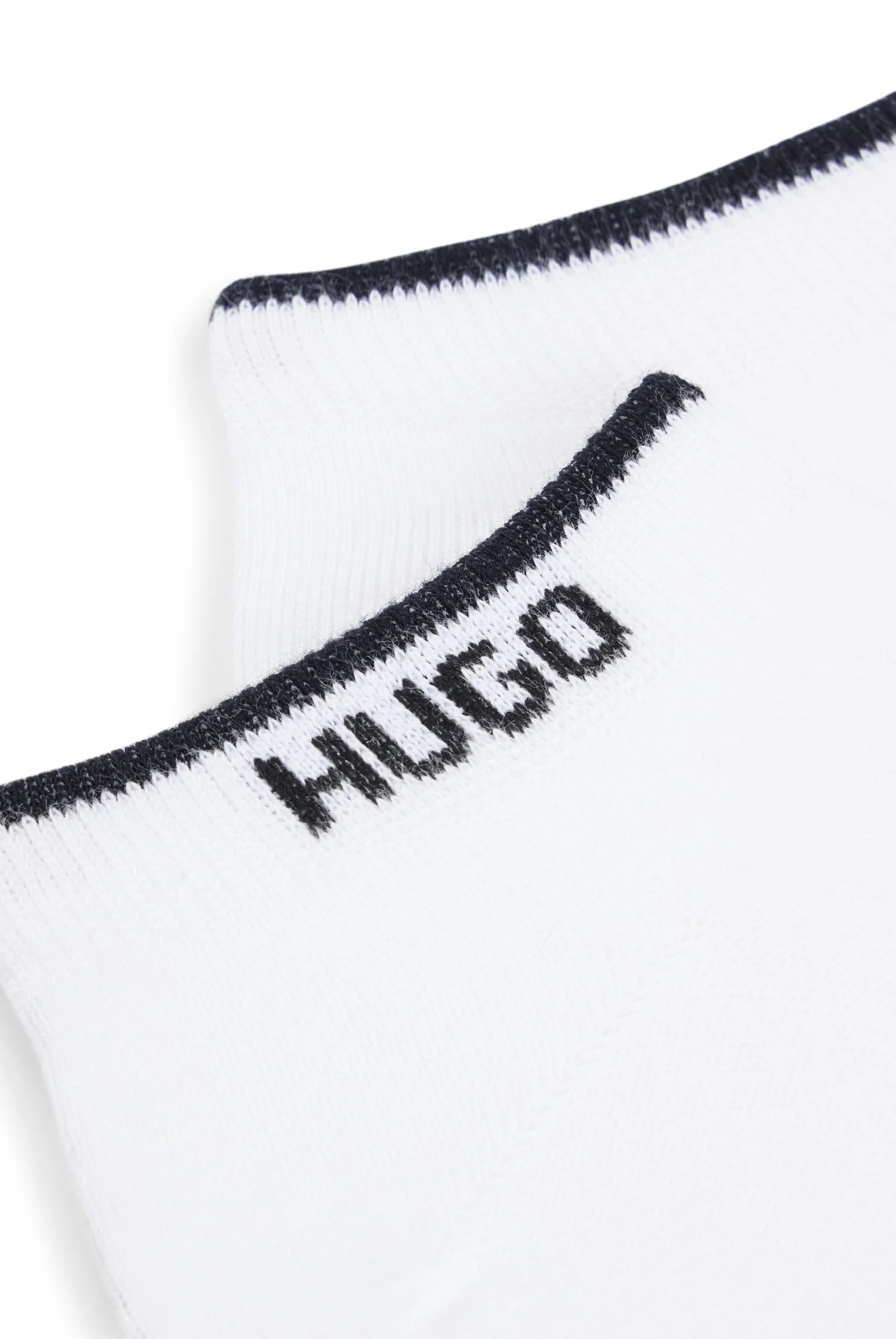HUGO Męskie 2P AS LOGO CC Dwupak skarpet z mieszanki bawełny o długości do kostek, biały, 43-45 EU