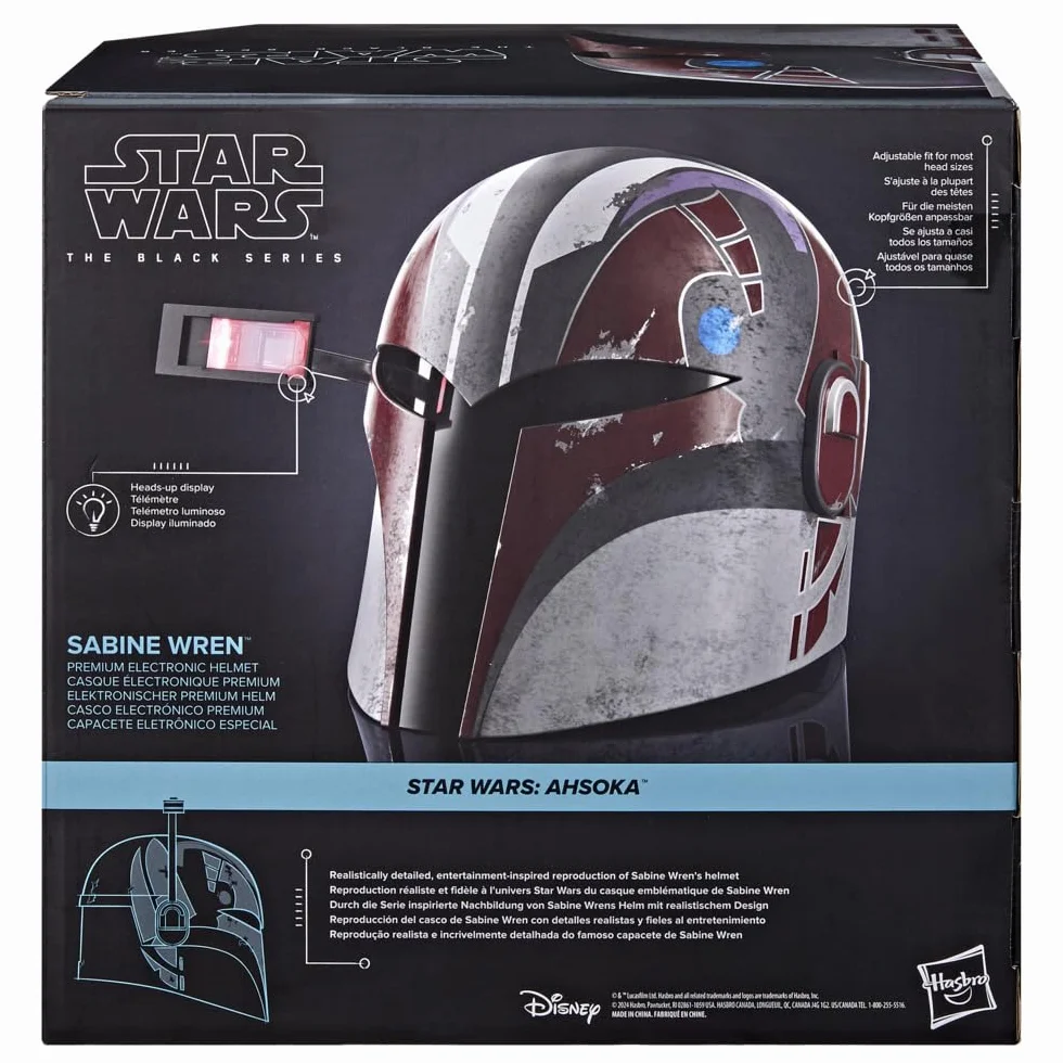 Star Wars The Black Series Sabine Wren Premium elektroniczny kask do odgrywania ról dla dorosłych