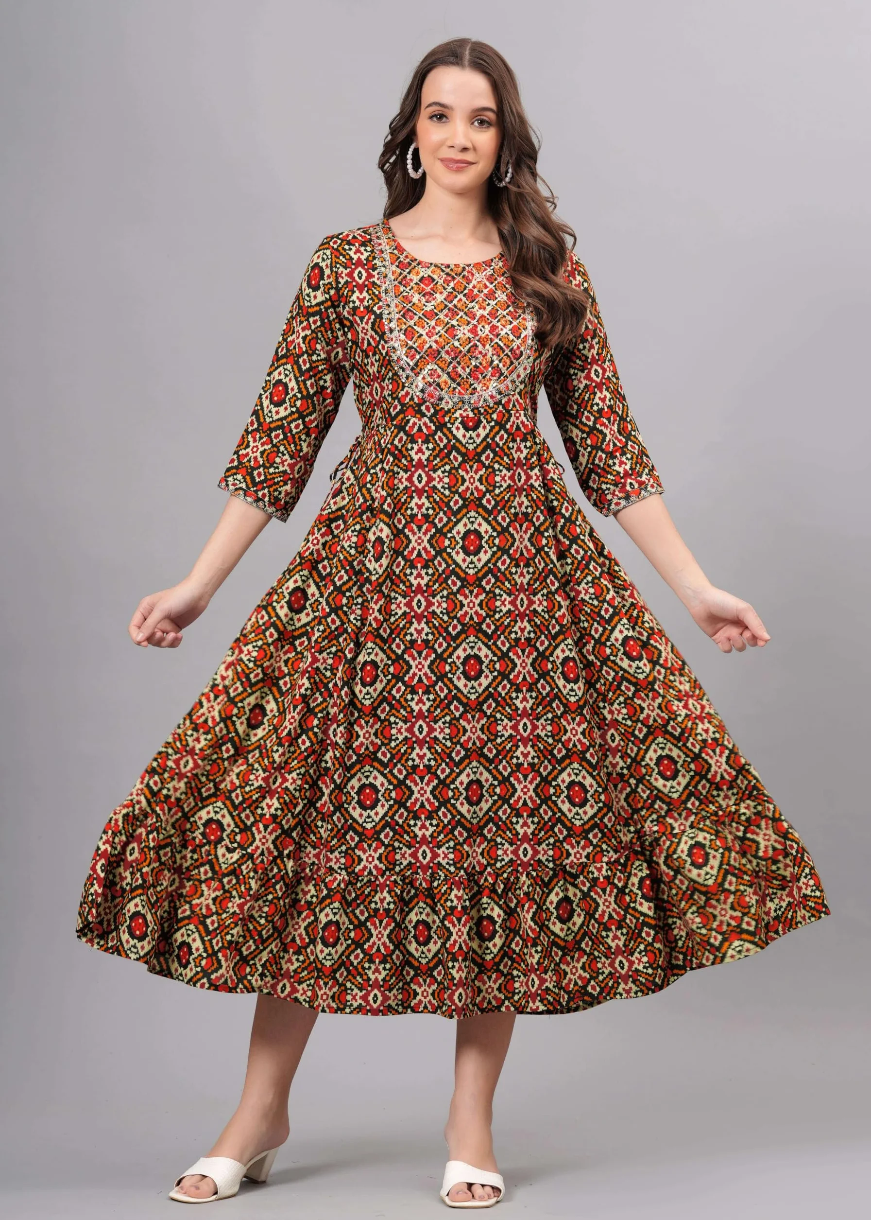 Indyjskie damskie Anarkali długie kurta kurtis dla kobiet