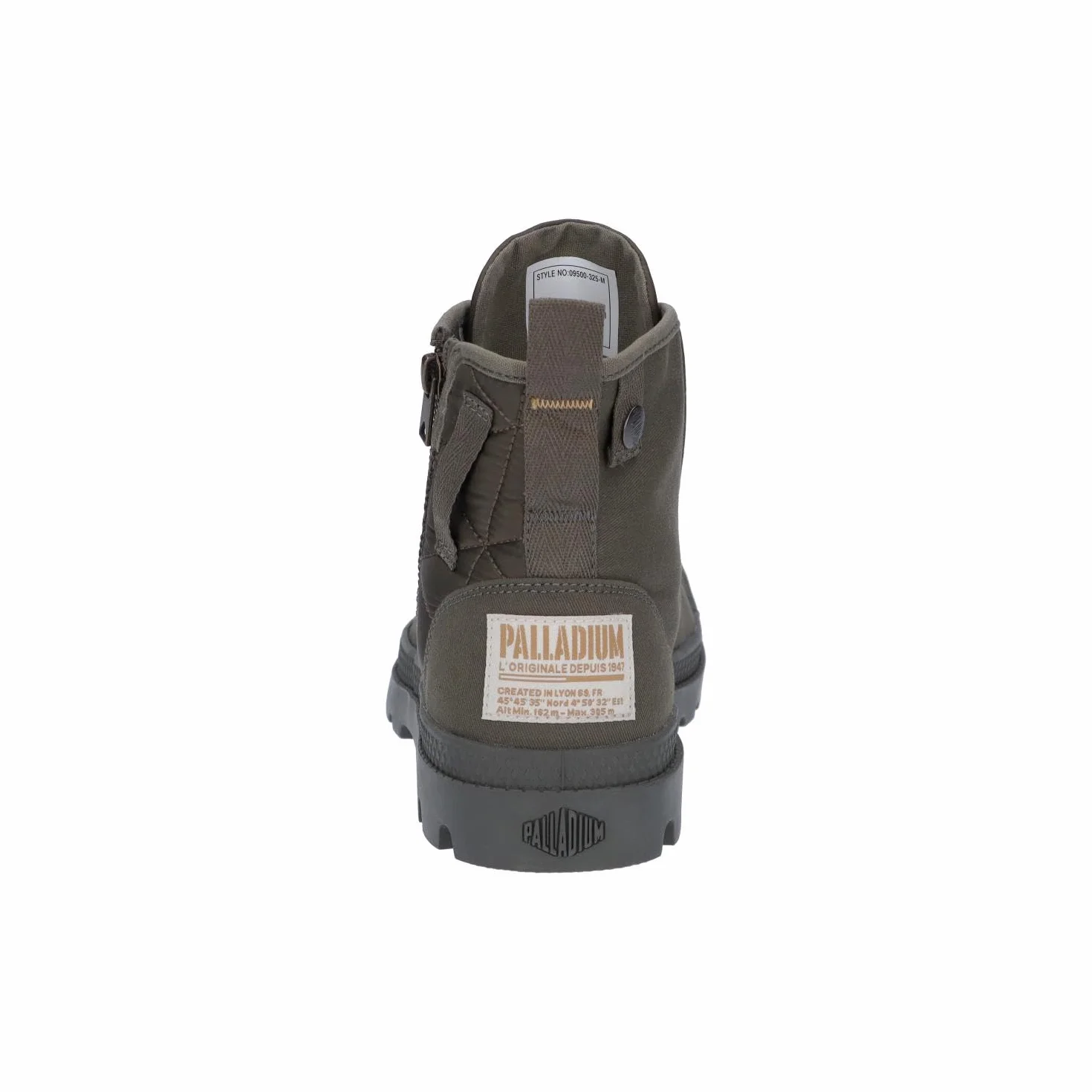 Palladium Męski Pampa Detroit Zip Boots, Olive Night, 43 EU