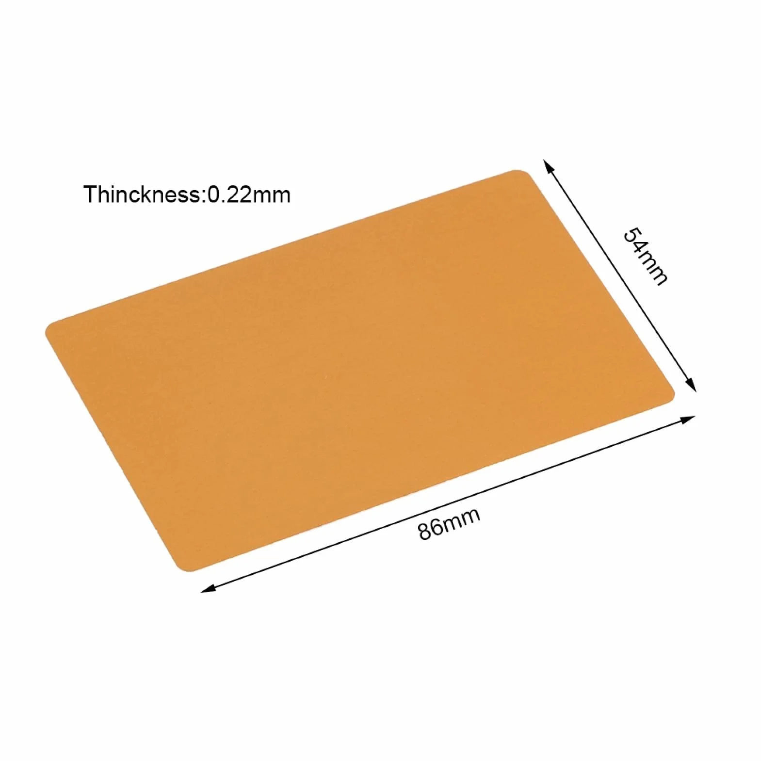 Fyearfly 50 sztuk metalowych wizytówek, puste wizytówki do sublimacji, grawerowane metalowe wizytówki, wizytówki z metalu do sublimacji, 8 x 5,5 cm (złoty)